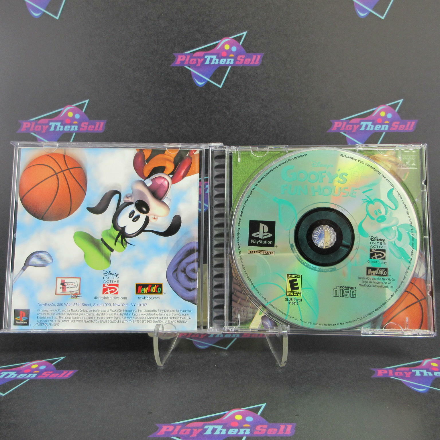 Disney's Goofy's Fun House PS1 PlayStation 1 + Reg Card - Like New