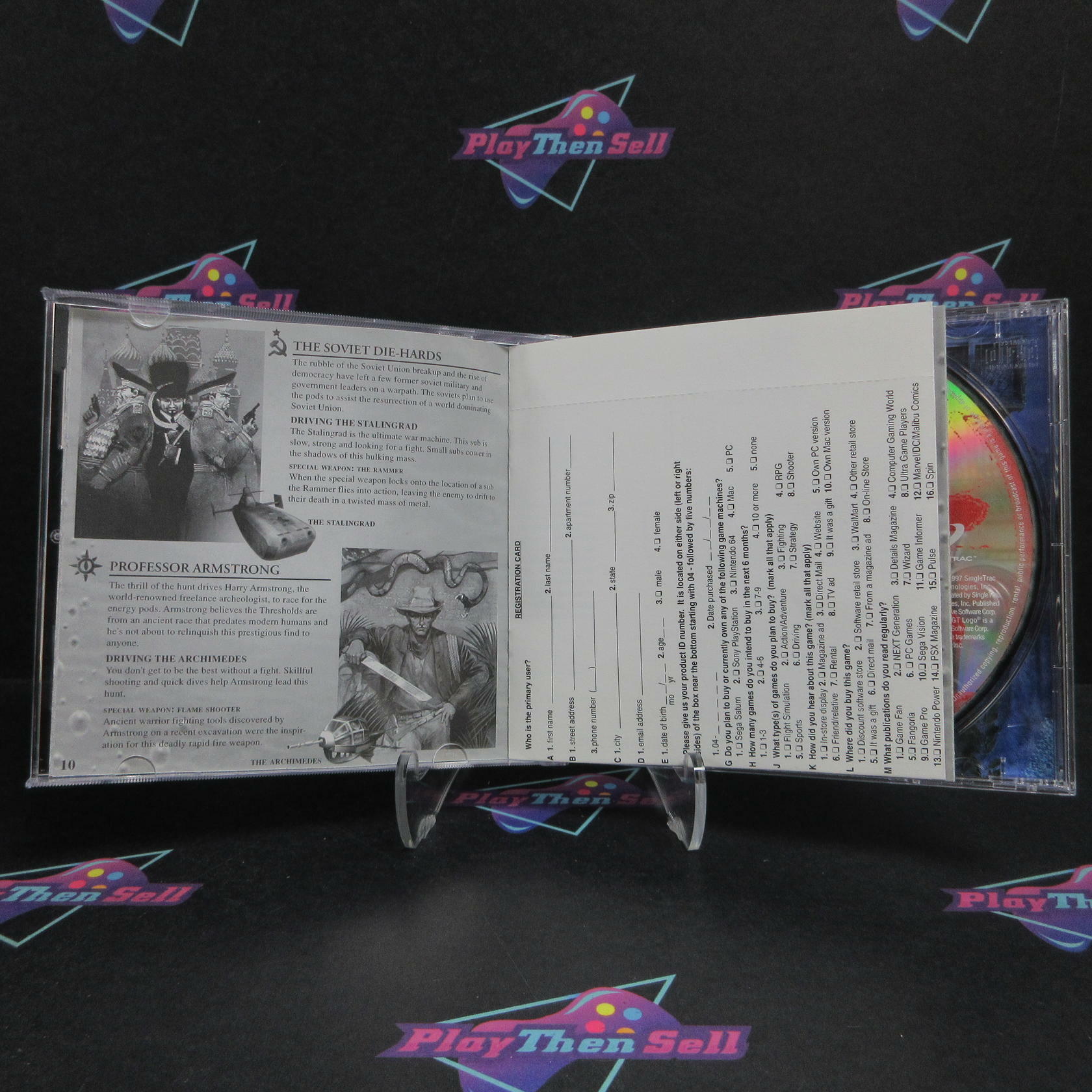 Critical Depth PS1 PlayStation 1 + Reg Card Complete - Excellent