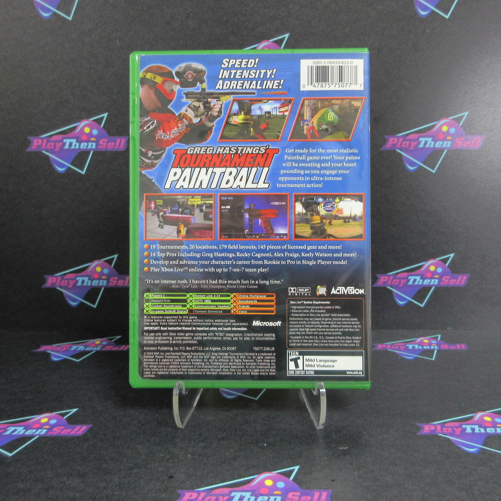 Greg Hastings' Tournament Paintball Xbox + Reg Card - Refurbished