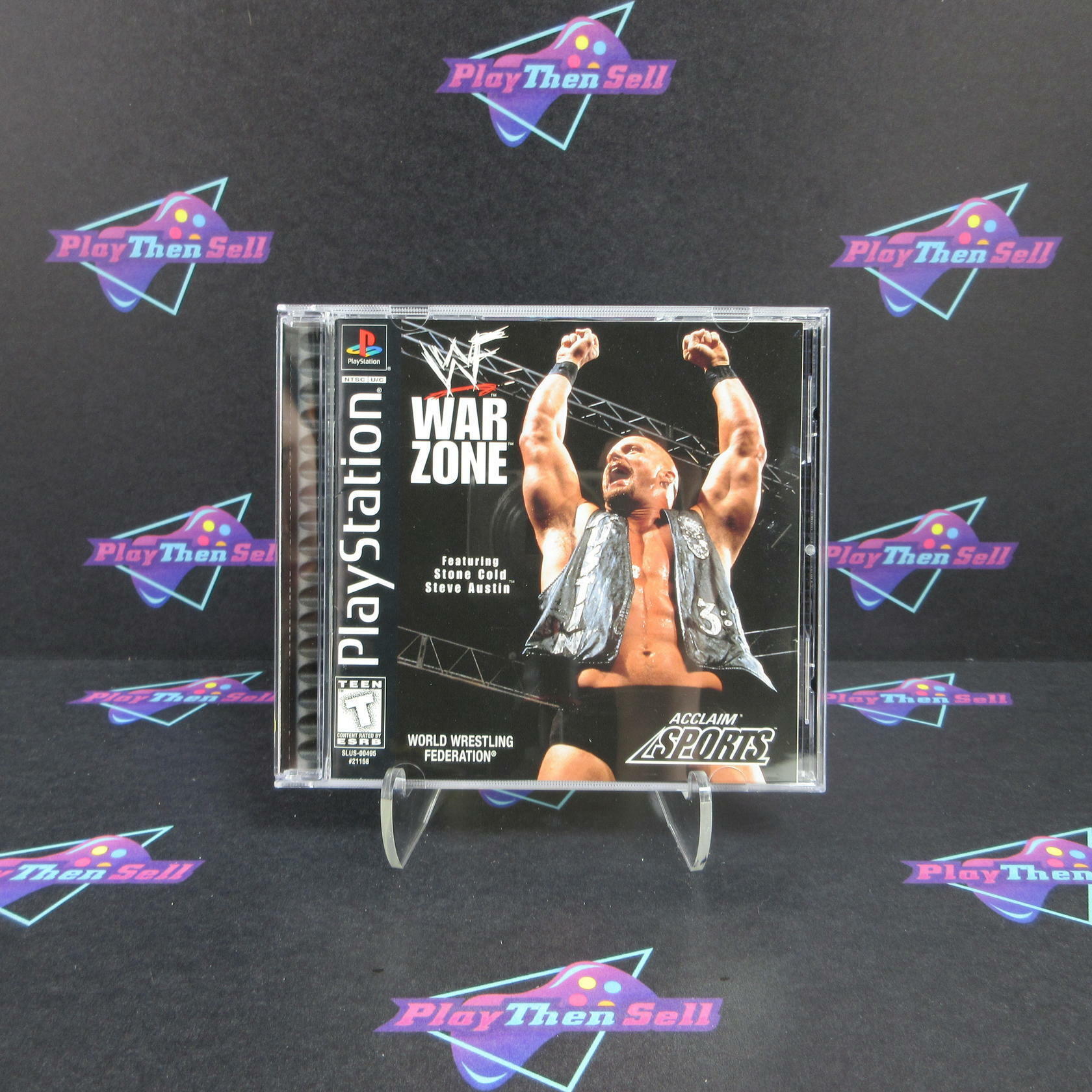 WWF Warzone PS1 PlayStation 1 + Reg Card Complete - Excellent
