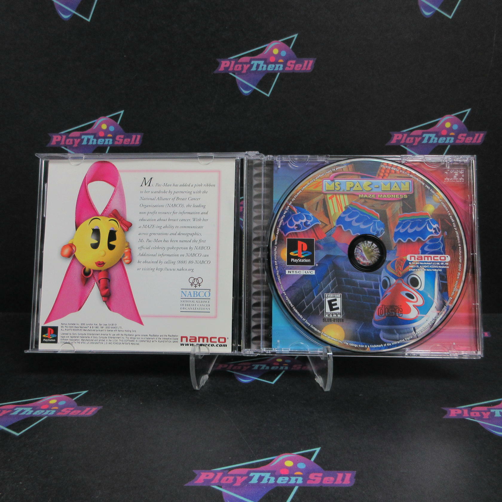 Ms. Pac-Man Maze Madness PS1 PlayStation 1 + Reg Card Complete - Excellent