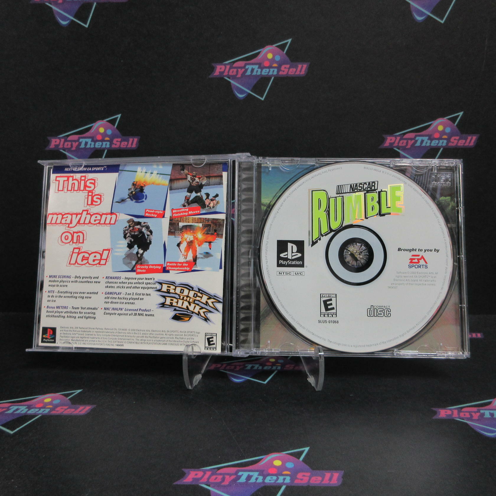 NASCAR Rumble PS1 PlayStation 1 + Reg Card Complete - Excellent