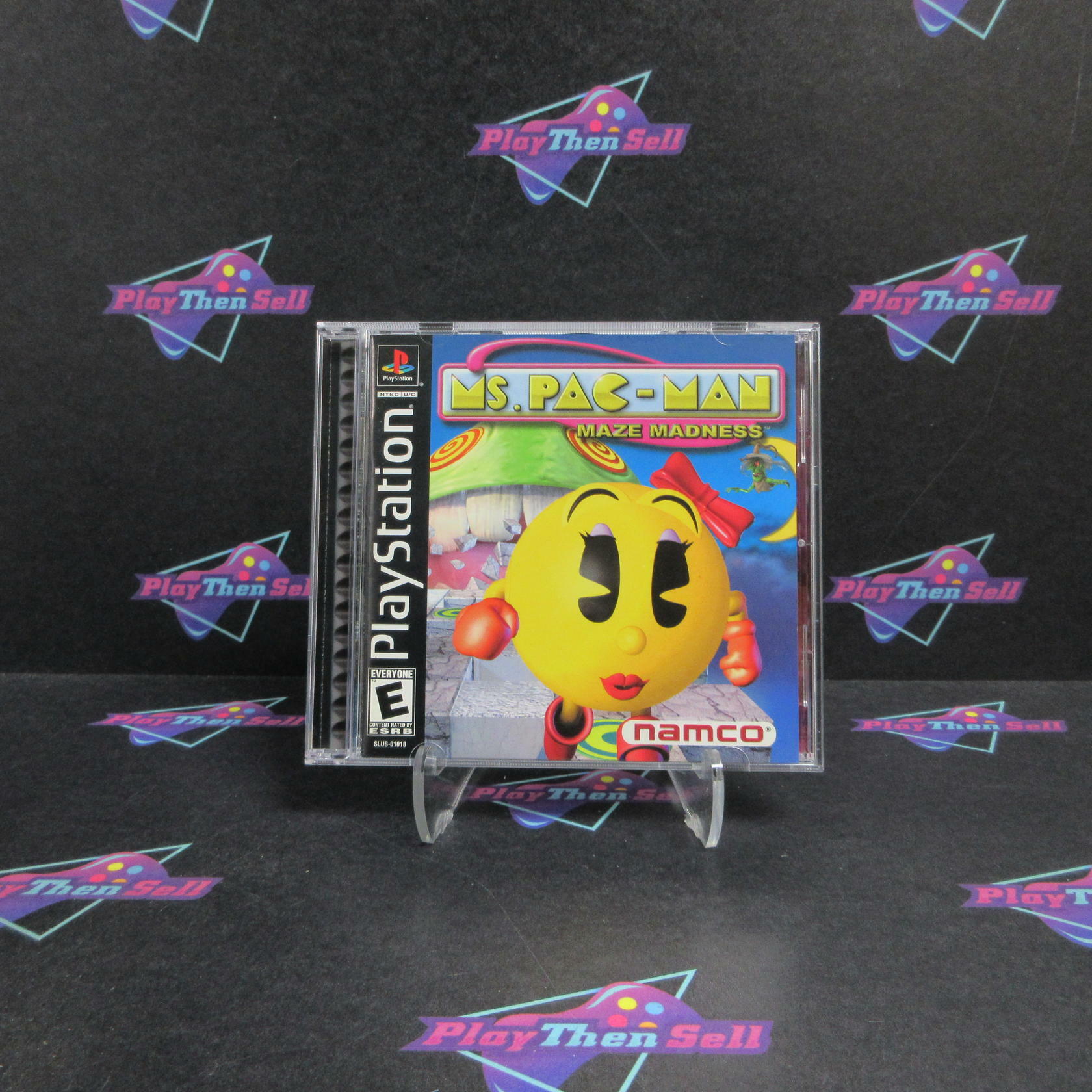Ms. Pac-Man Maze Madness PS1 PlayStation 1 + Reg Card Complete - Excellent