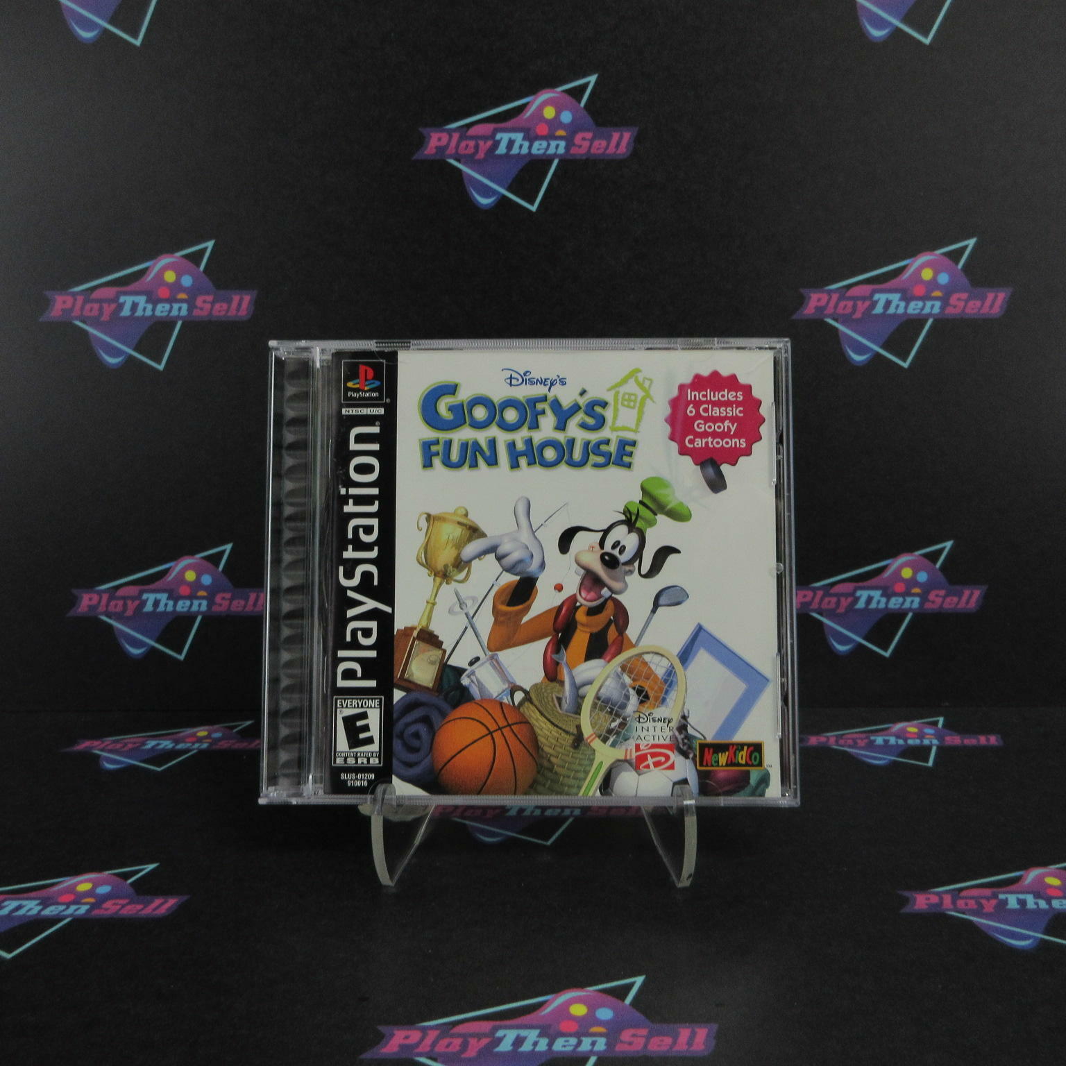 Disney's Goofy's Fun House PS1 PlayStation 1 + Reg Card - Like New