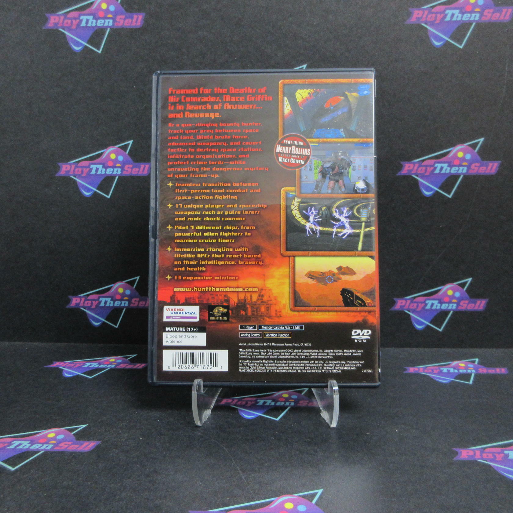 Mace Griffin Bounty Hunter PS2 PlayStation 2 + Reg Card Complete - Excellent