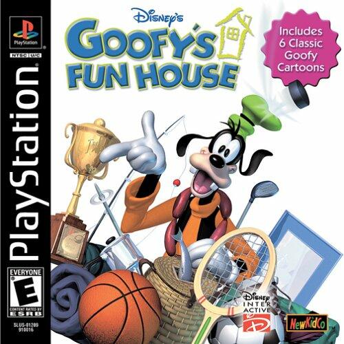 Disney's Goofy's Fun House PS1 PlayStation 1 + Reg Card - Like New