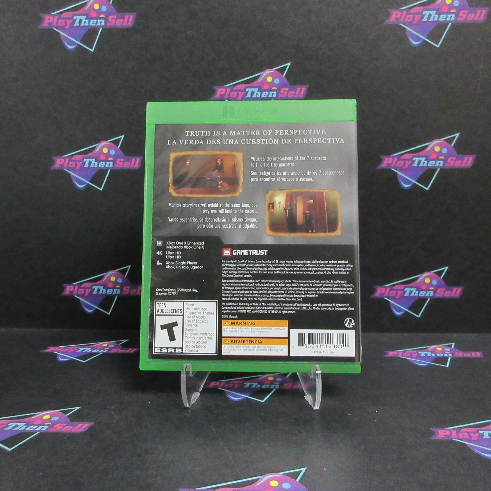 The Invisible Hours Xbox One Complete - Refurbished