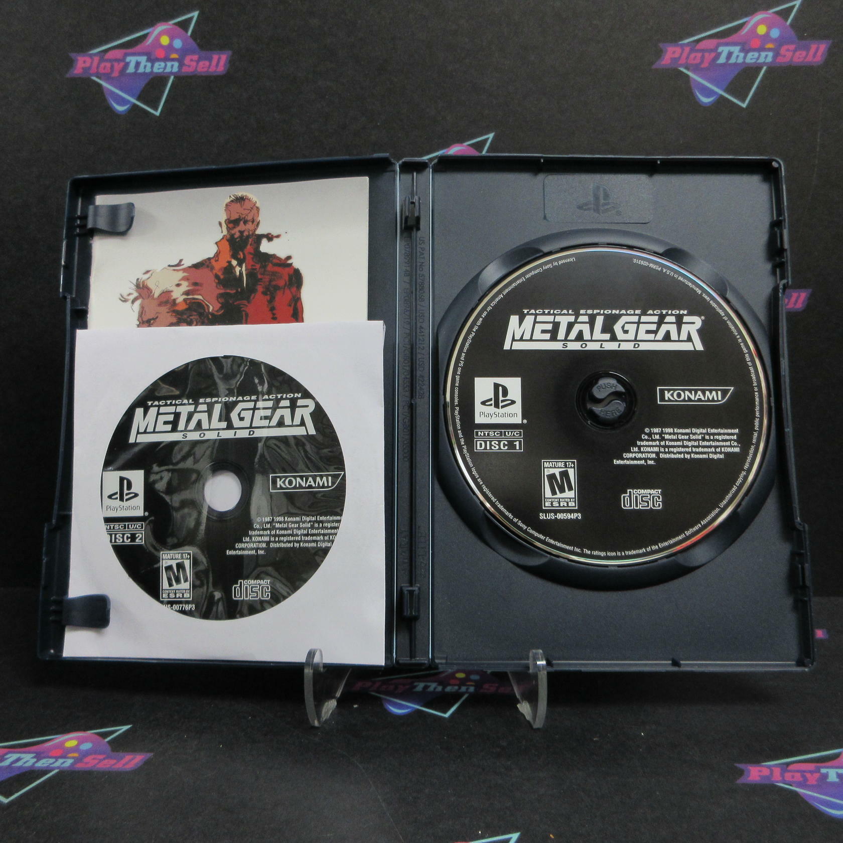 Metal Gear Solid PS1 PlayStation 1 Long Box Essential Complete - Excellent