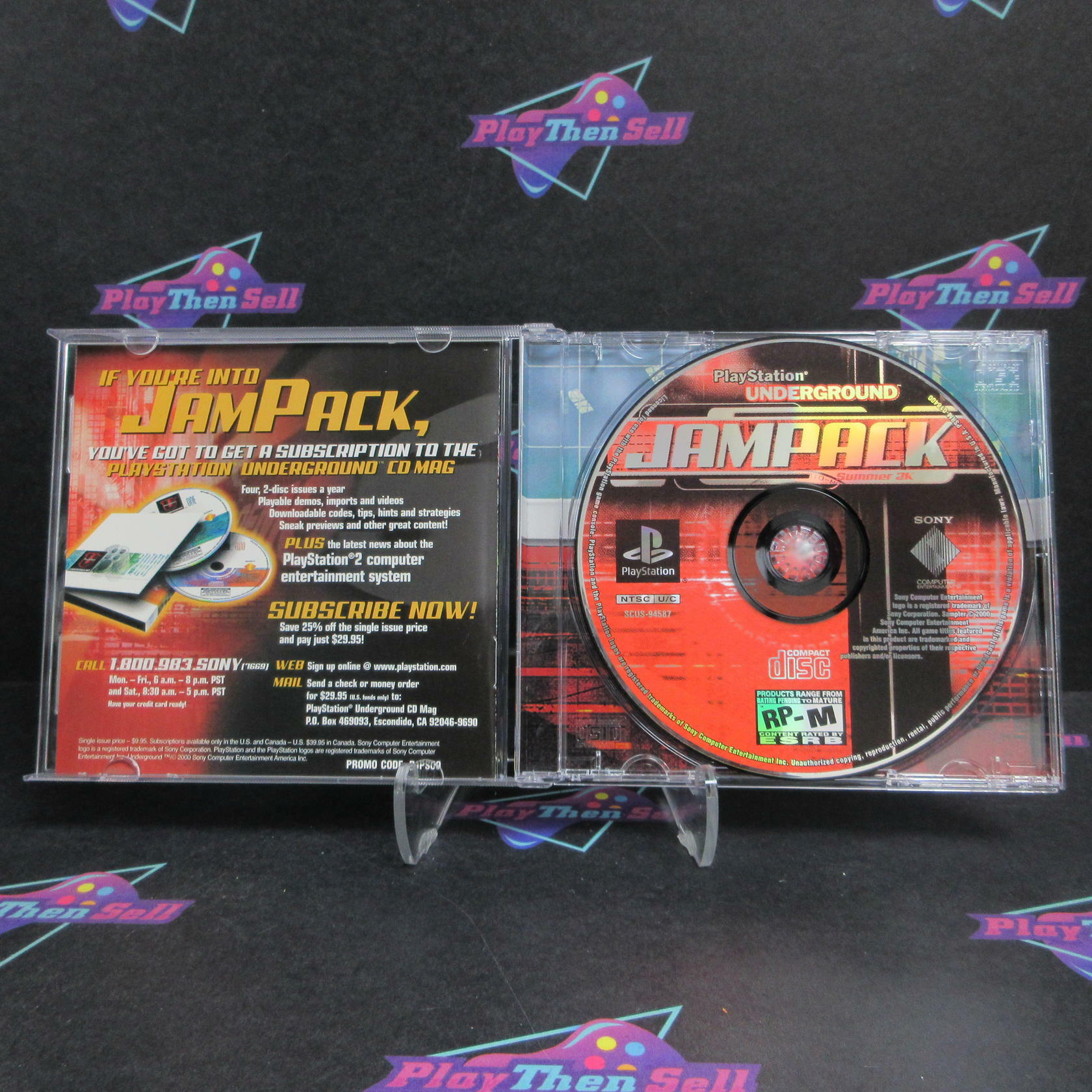 Playstation Underground Jampack Summer 2k PS1 PlayStation 1 +Reg CIB - Excellent