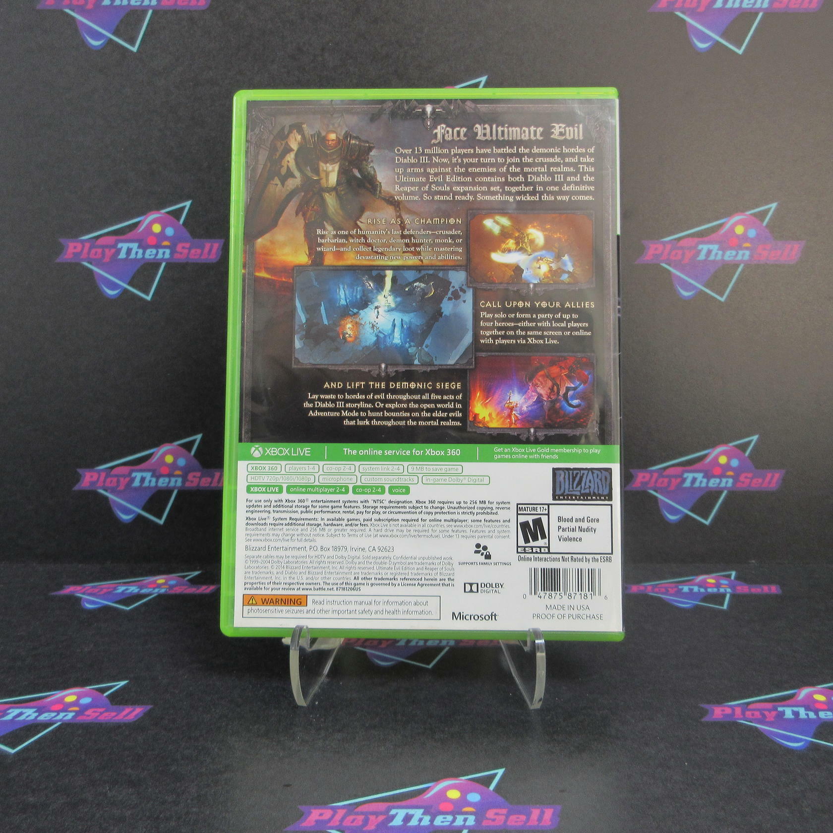 Diablo III Ultimate Evil Edition Xbox 360 Complete - Excellent
