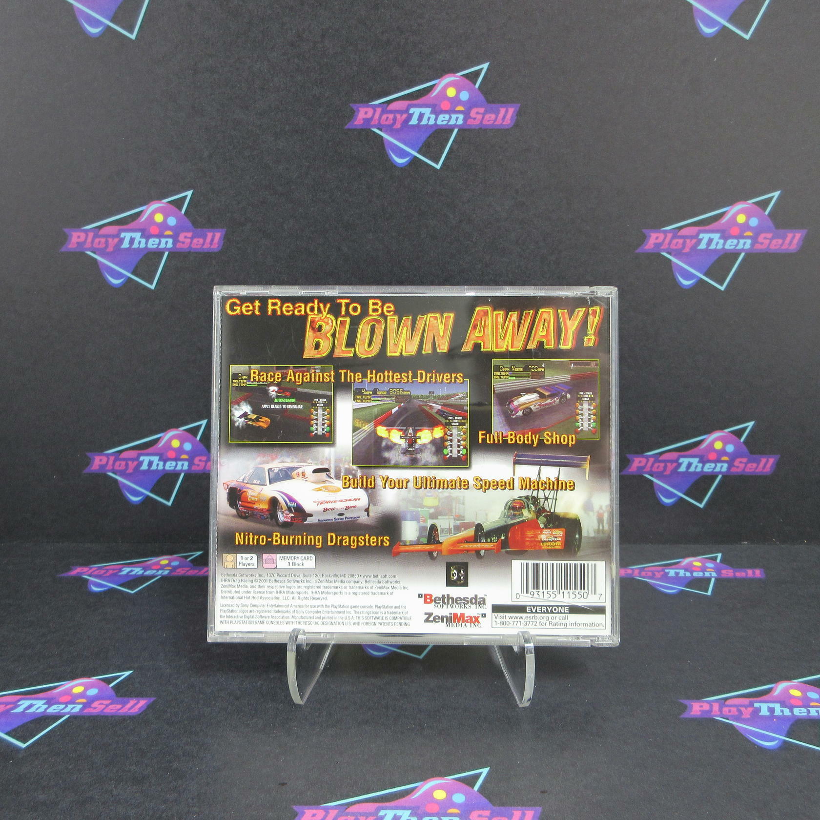 IHRA Drag Racing PS1 PlayStation 1 + Reg Card Complete - Excellent