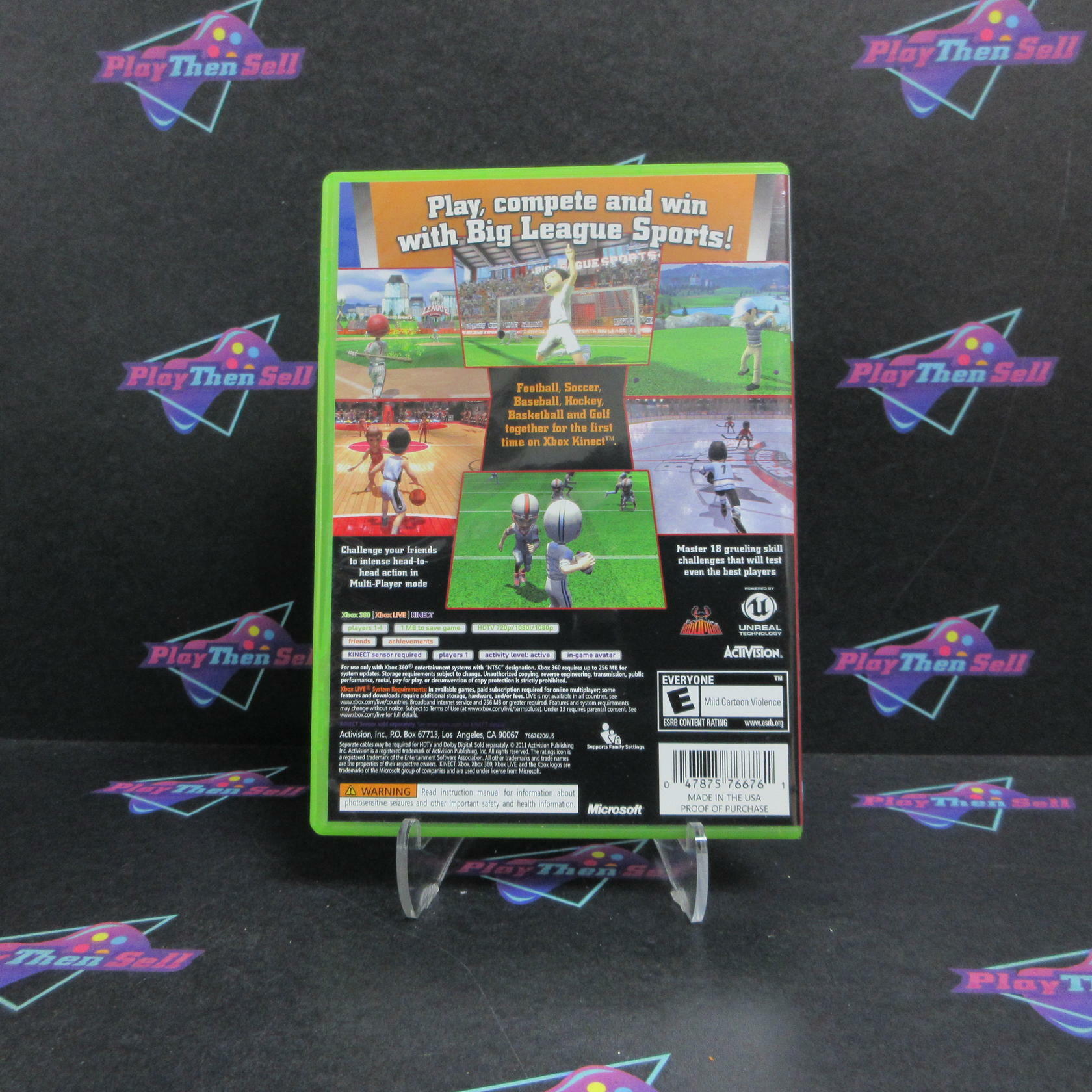 Big League Sports for Kinect Xbox 360 Complete - Excellent