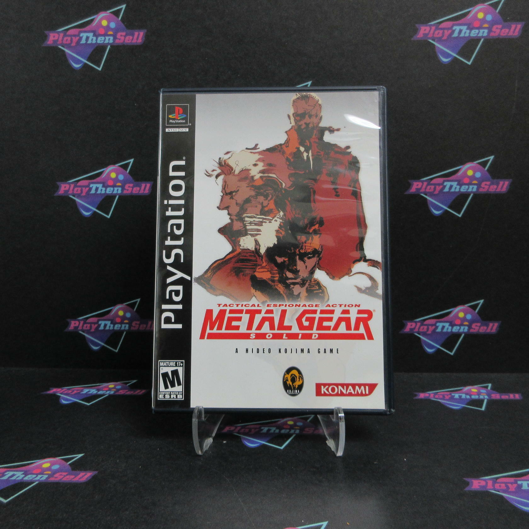 Metal Gear Solid PS1 PlayStation 1 Long Box Essential Complete - Excellent