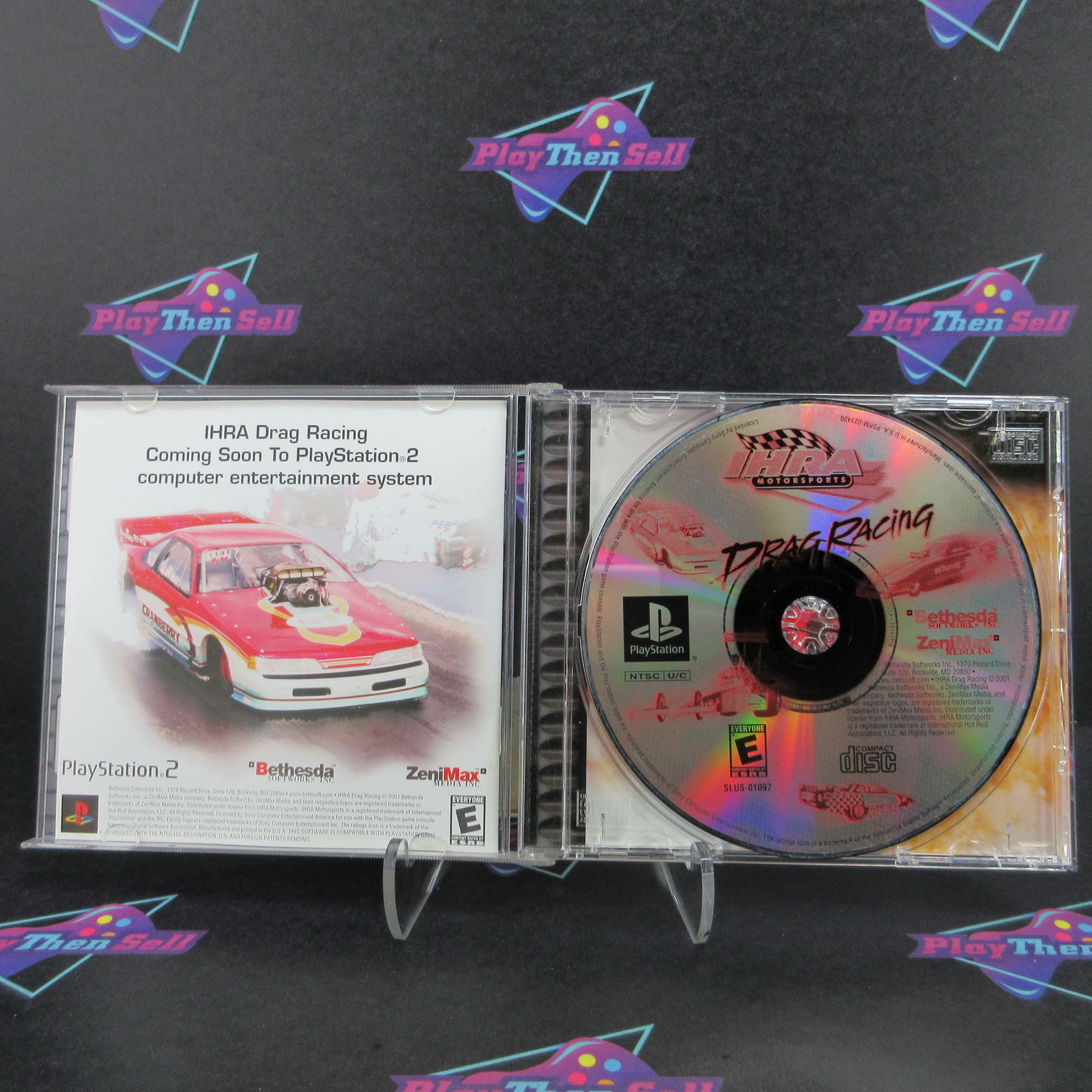 IHRA Drag Racing PS1 PlayStation 1 + Reg Card Complete - Excellent