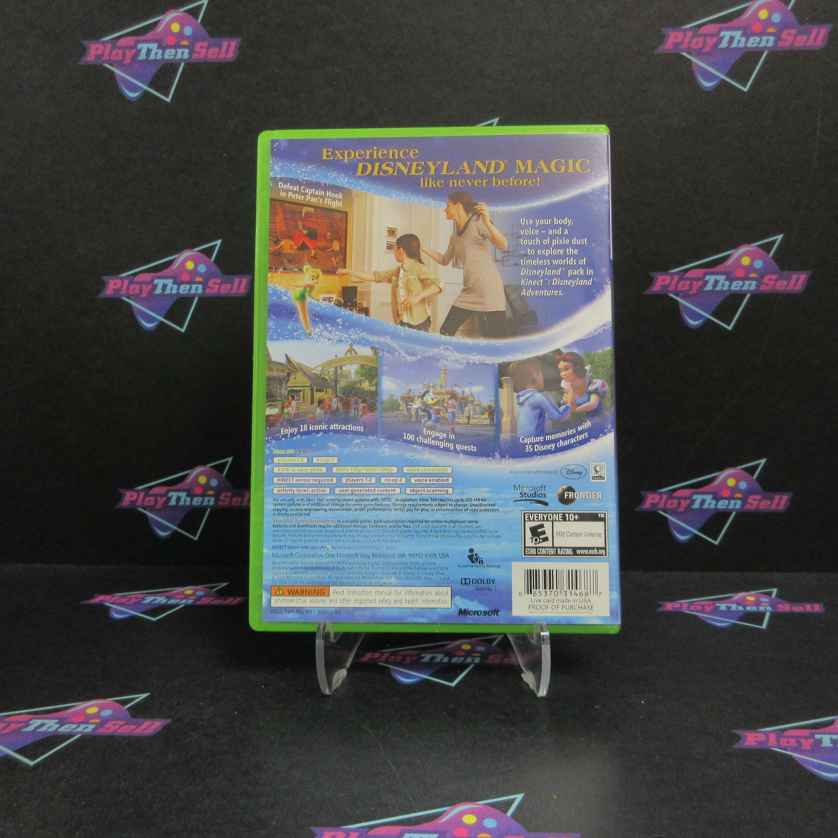 Kinect Disneyland Adventures Xbox 360 DD/NM - Very Good