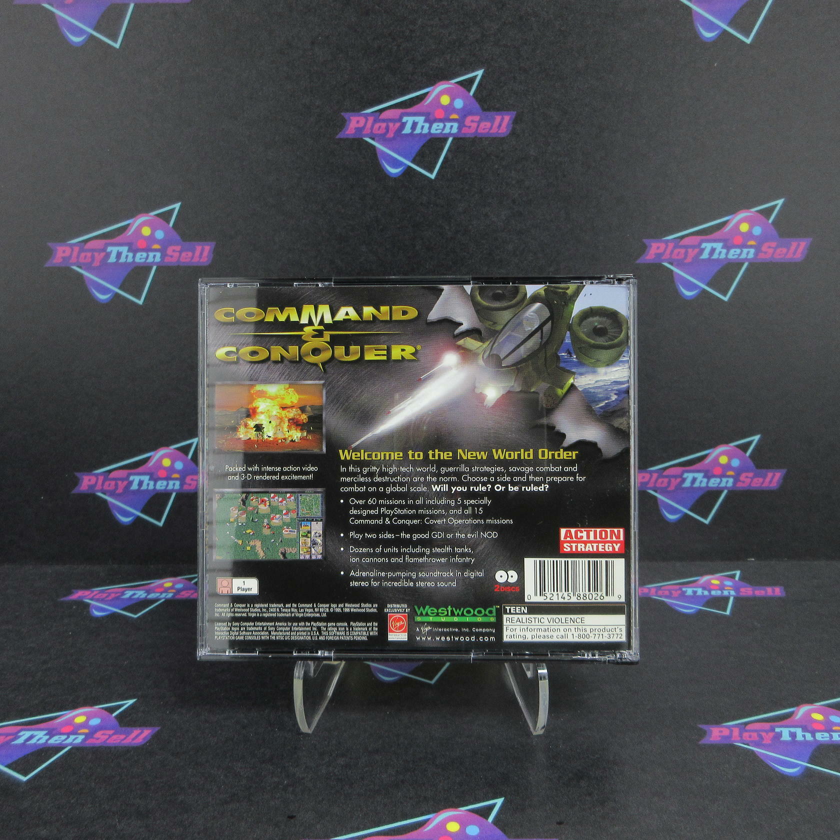 Command & Conquer PS1 PlayStation 1 + Reg Card Complete - Excellent