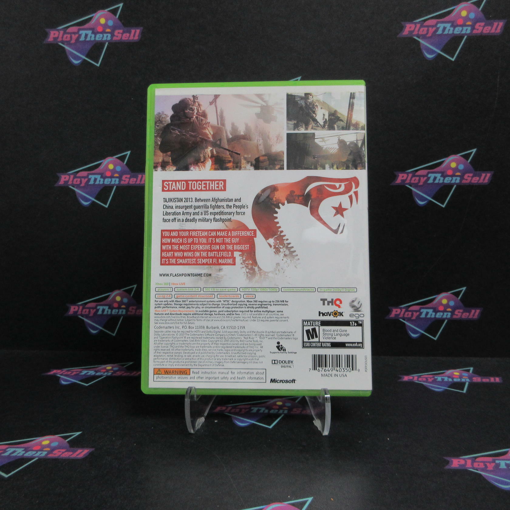 Operation Flashpoint Red River Xbox 360 Complete - Excellent