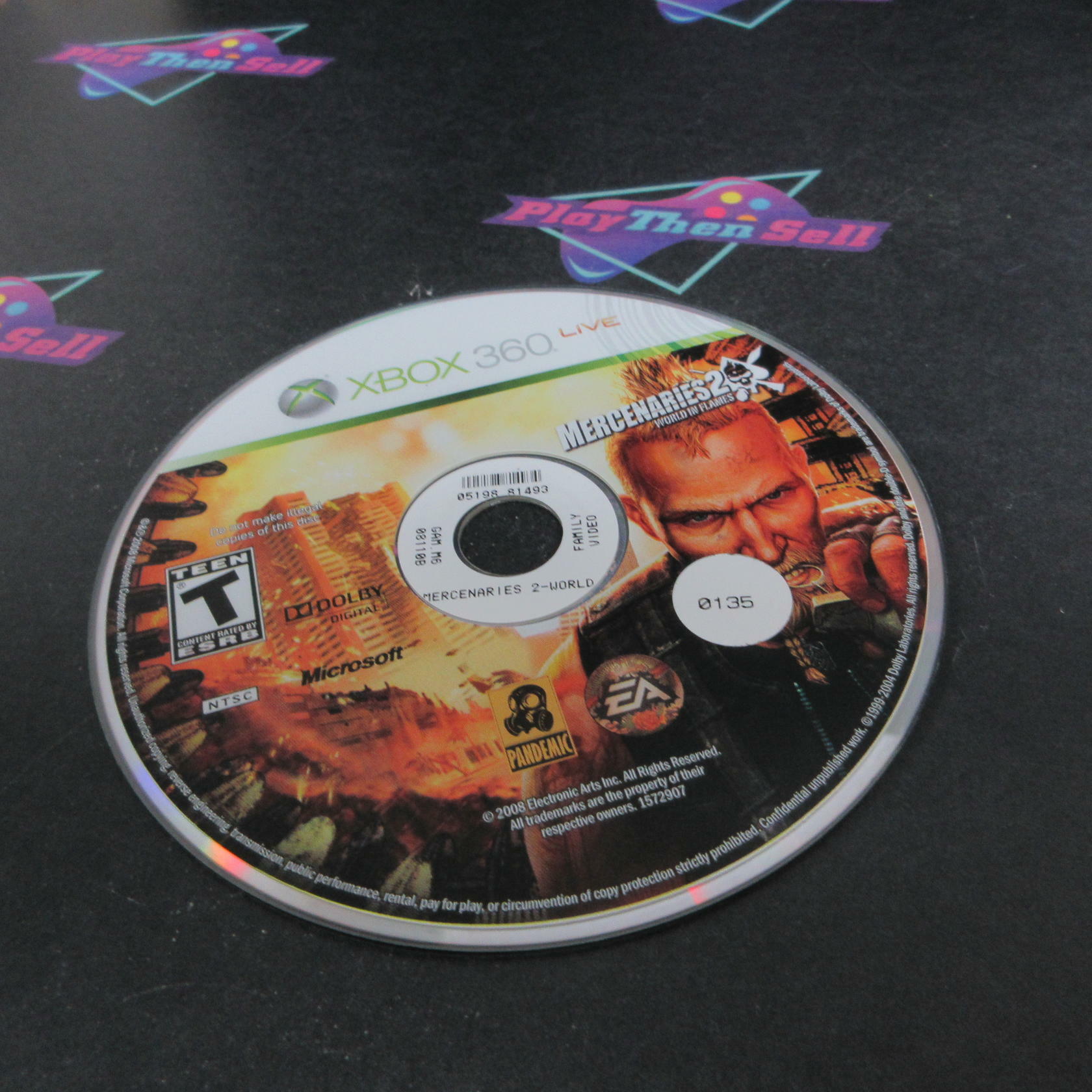 Mercenaries 2 World in Flames Xbox 360 DD/NM - Very Good