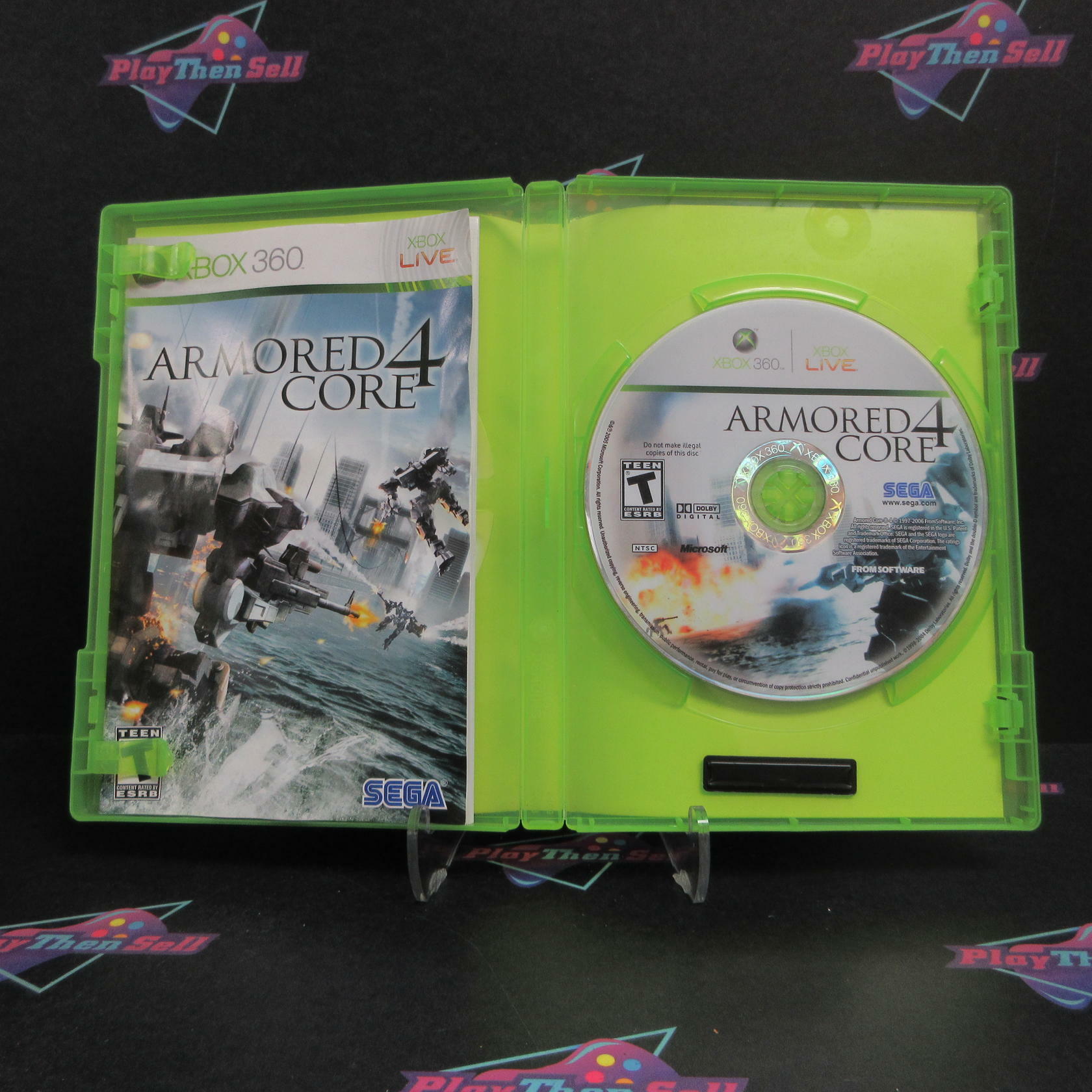 Armored Core 4 Xbox 360 MD Complete CIB - Very Good