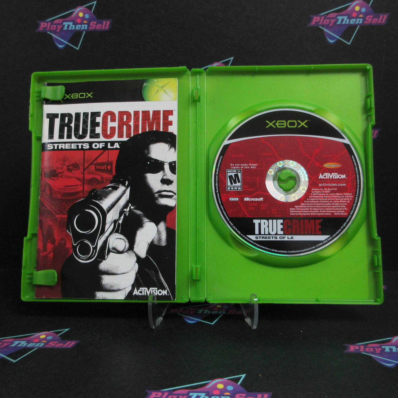 True Crime Streets of LA Xbox AD Complete CIB - Very Good