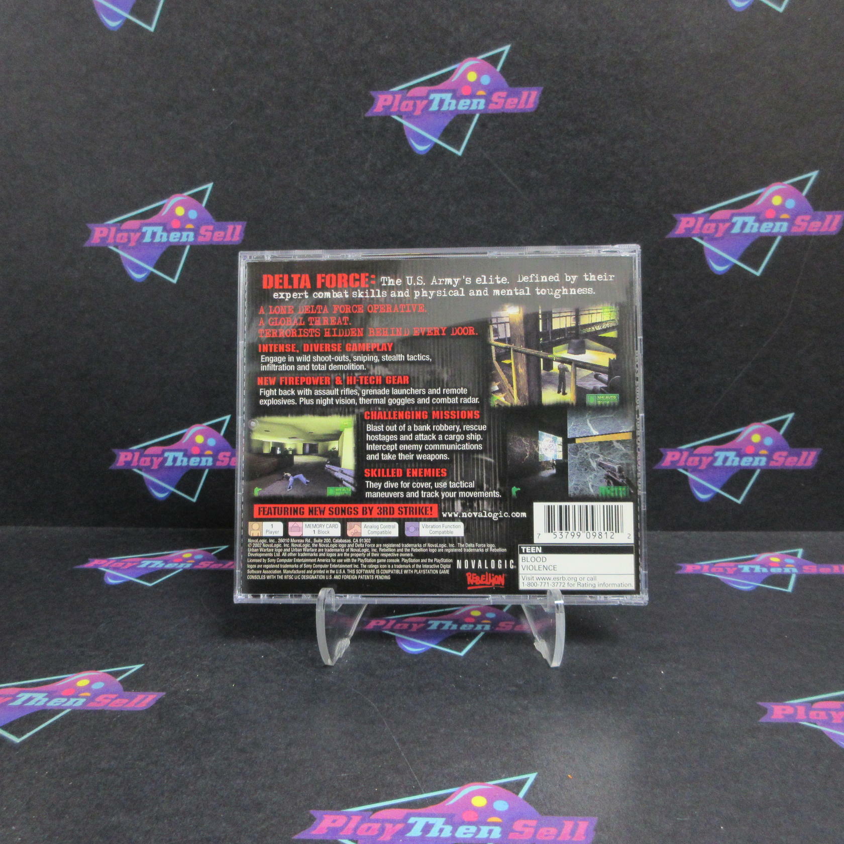 Delta Force Urban Warfare PS1 PlayStation 1 Complete - Excellent