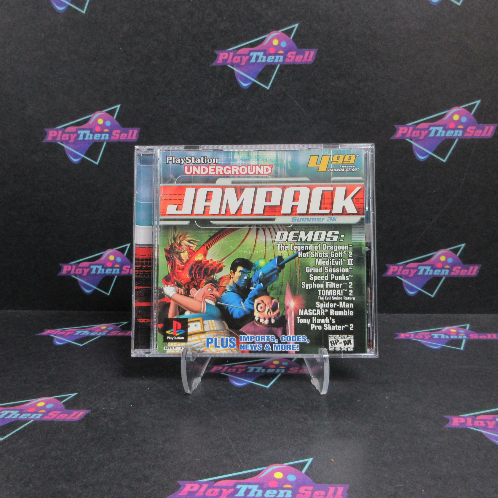 Playstation Underground Jampack Summer 2k PS1 PlayStation 1 +Reg CIB - Excellent