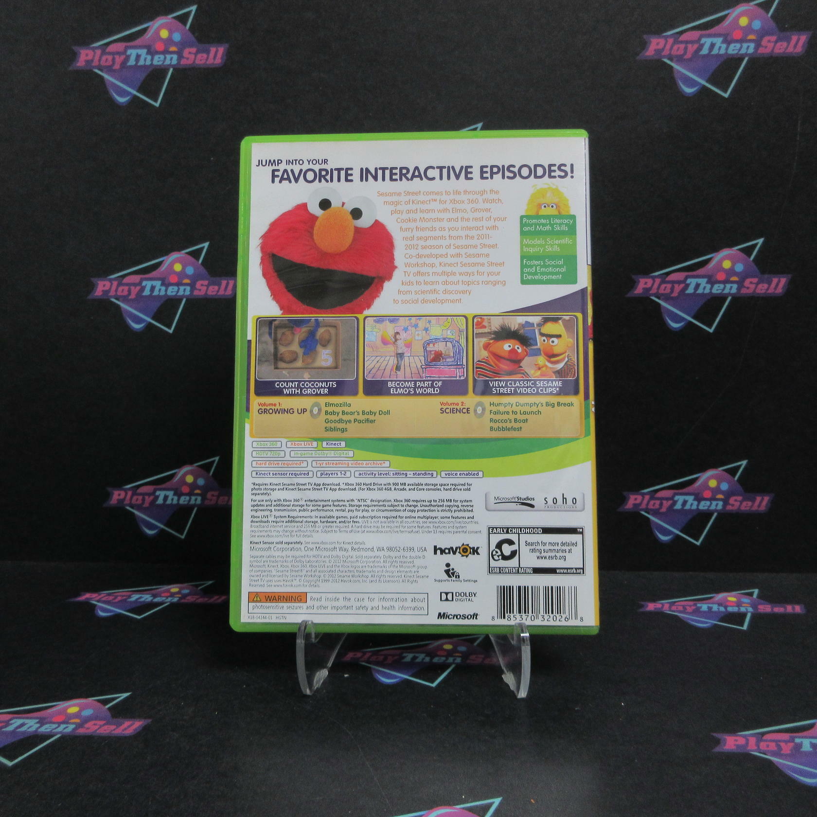 Kinect Sesame Street TV Xbox 360 Complete - Excellent