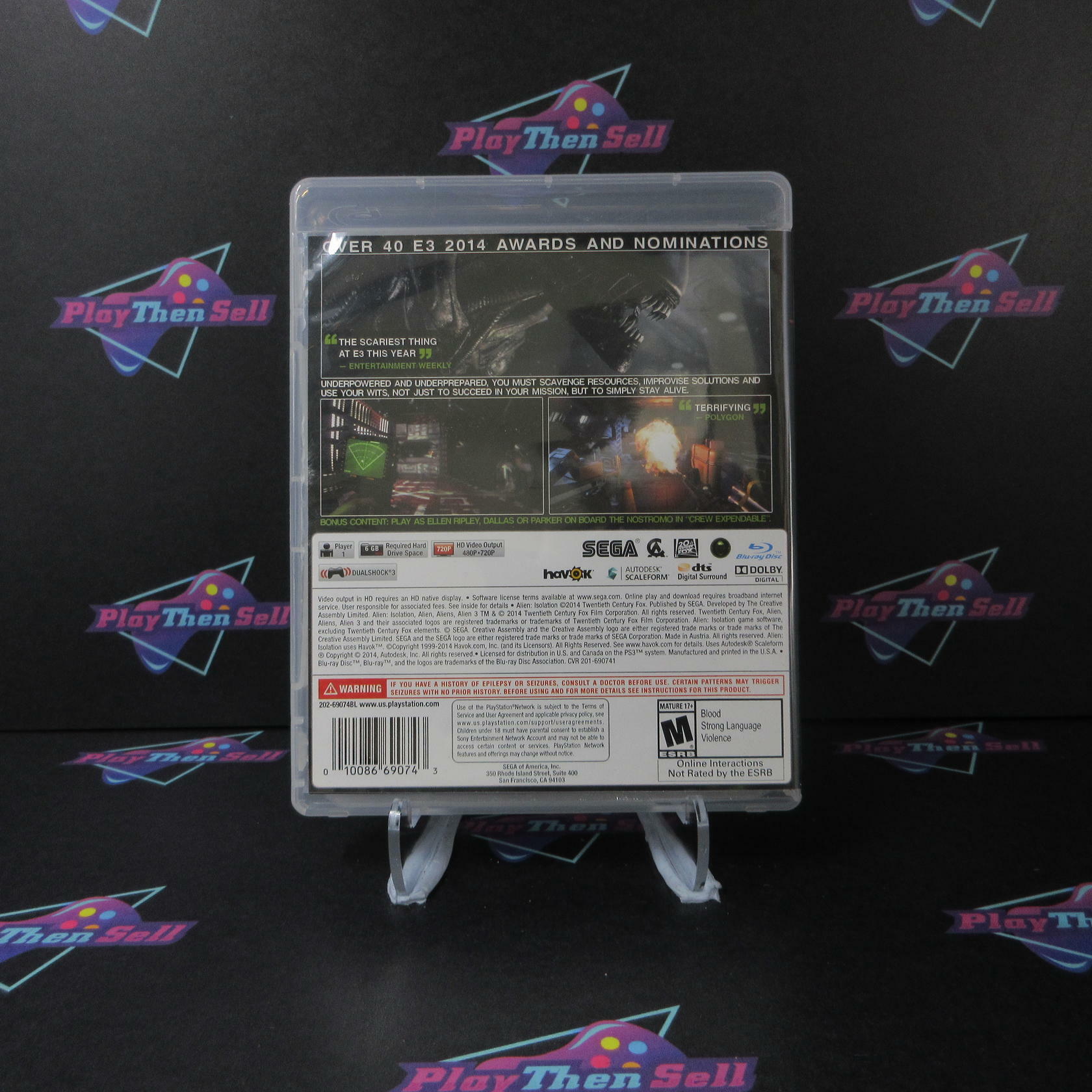 Alien Isolation Nostromo Edition PS3 PlayStation 3 Complete - Refurbished