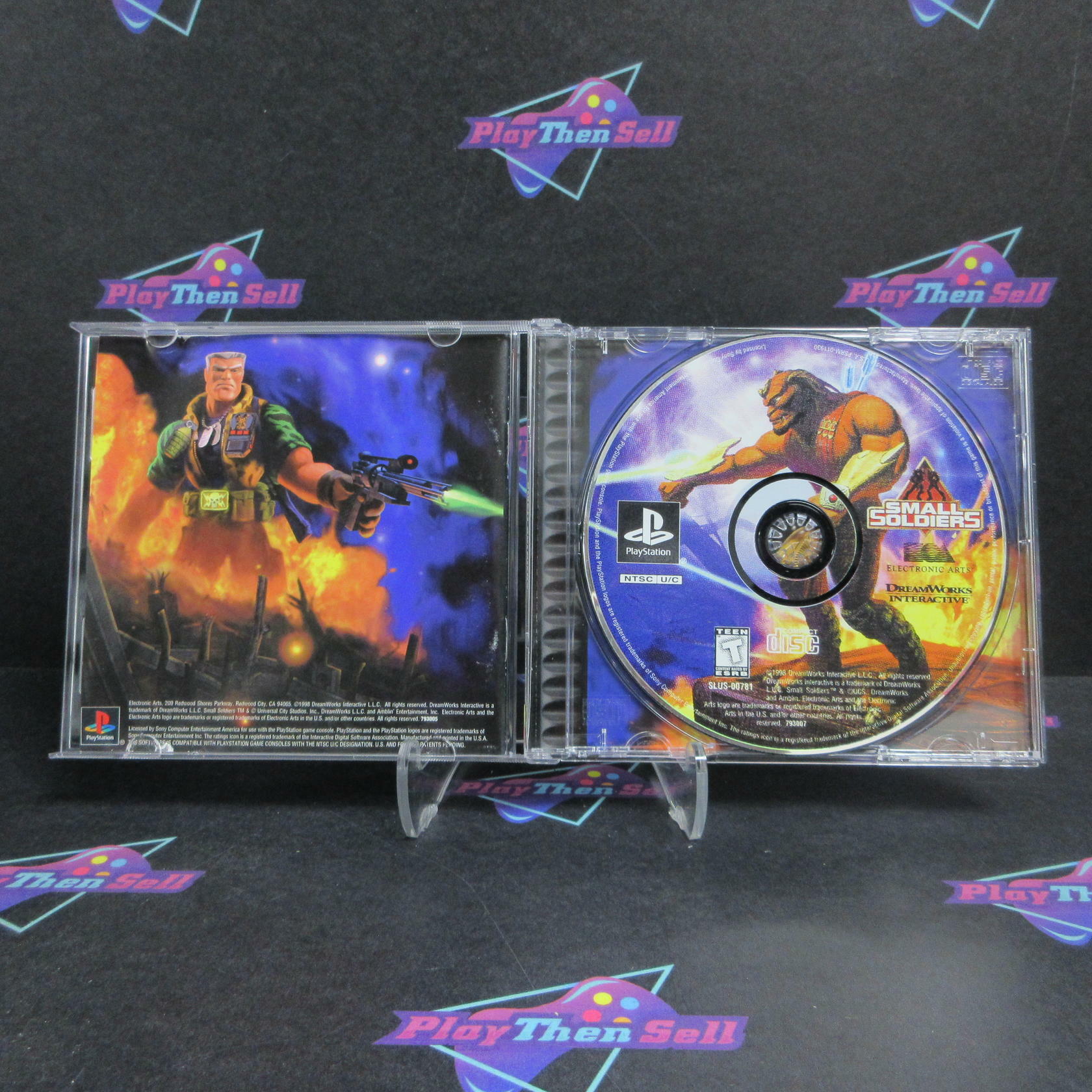 Small Soldiers PS1 PlayStation 1 MD + Reg Card Complete CIB - Very Good