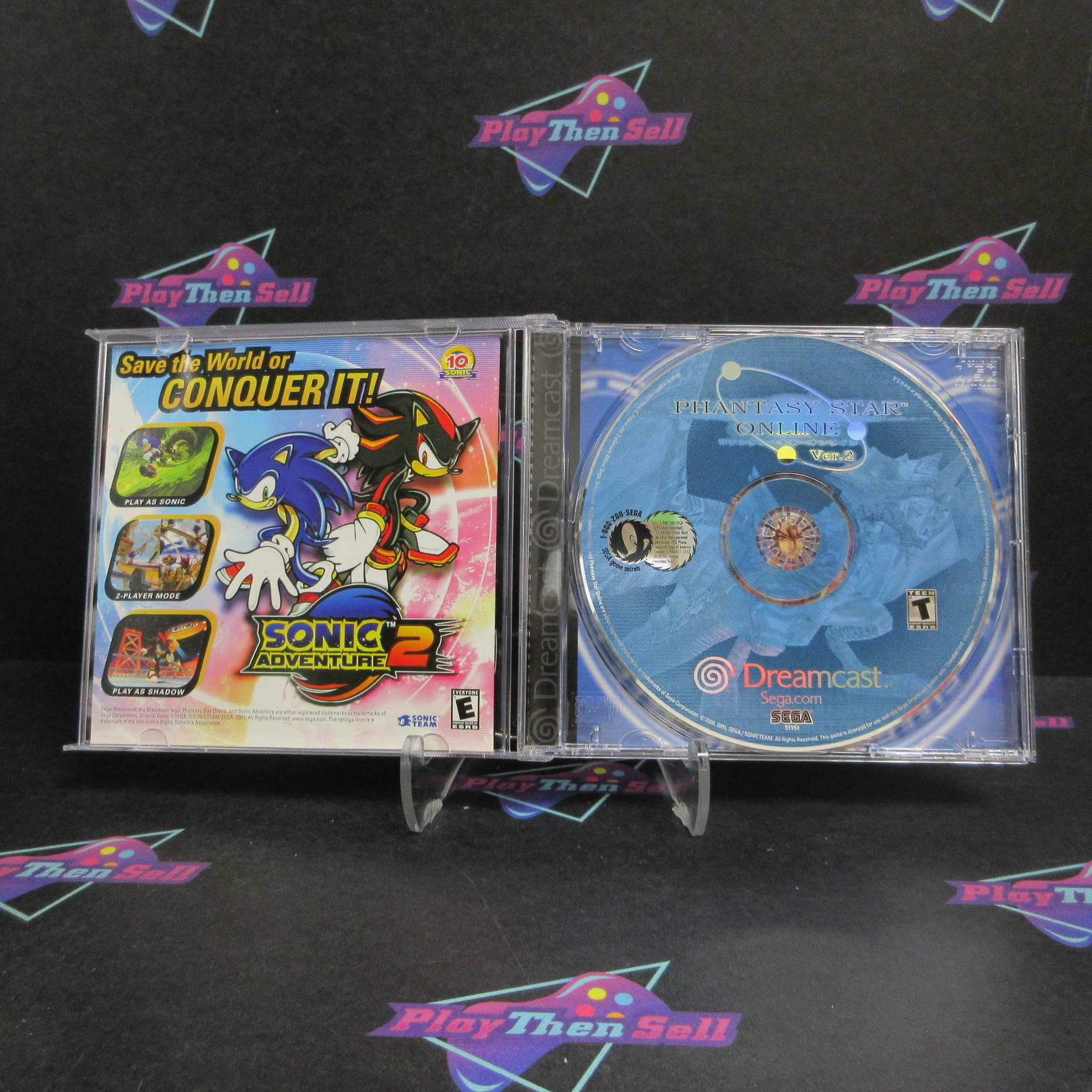 Phantasy Star Online Version 2 Sega Dreamcast MD Complete CIB - Very Good