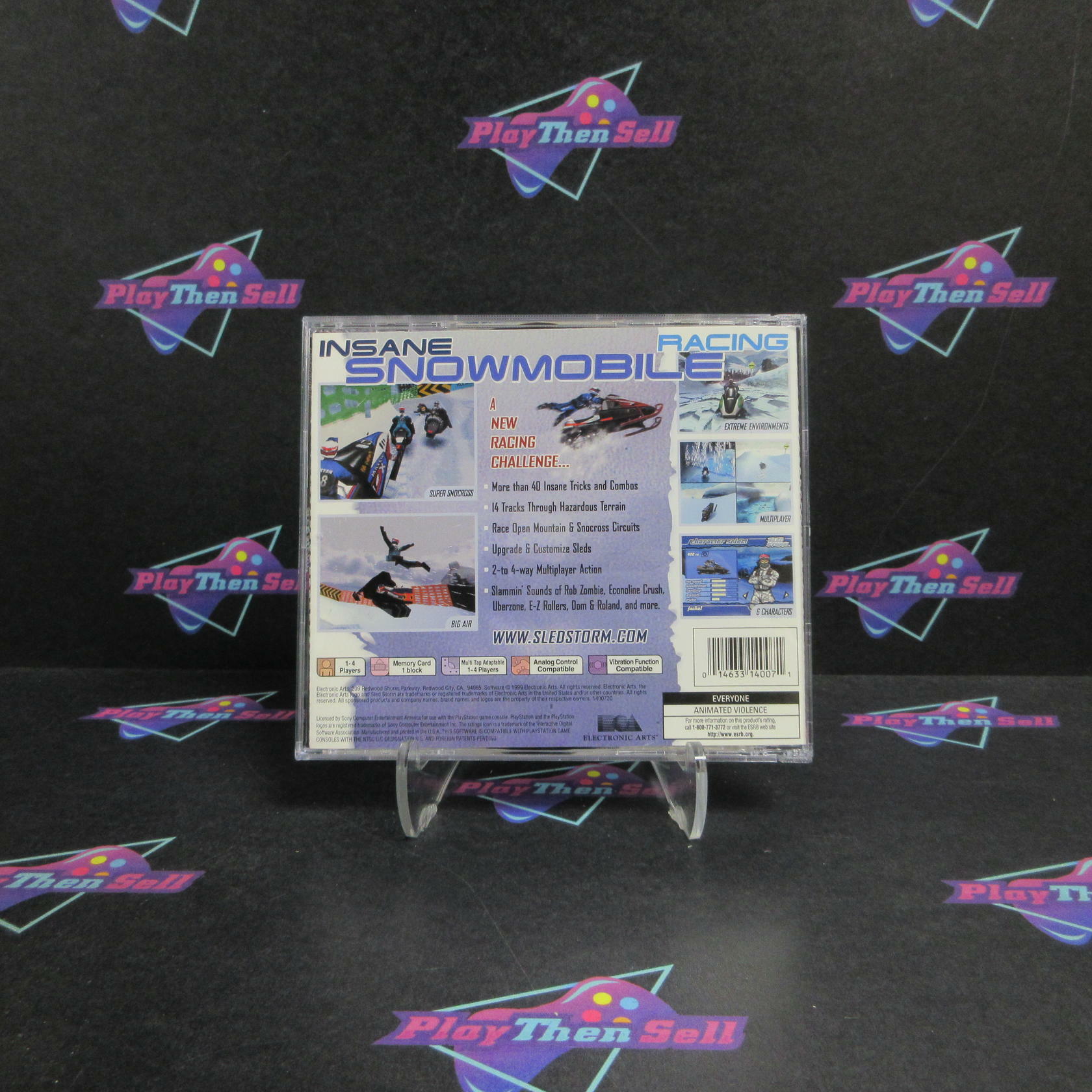 Sled Storm PS1 PlayStation 1 MD Complete CIB - Very Good