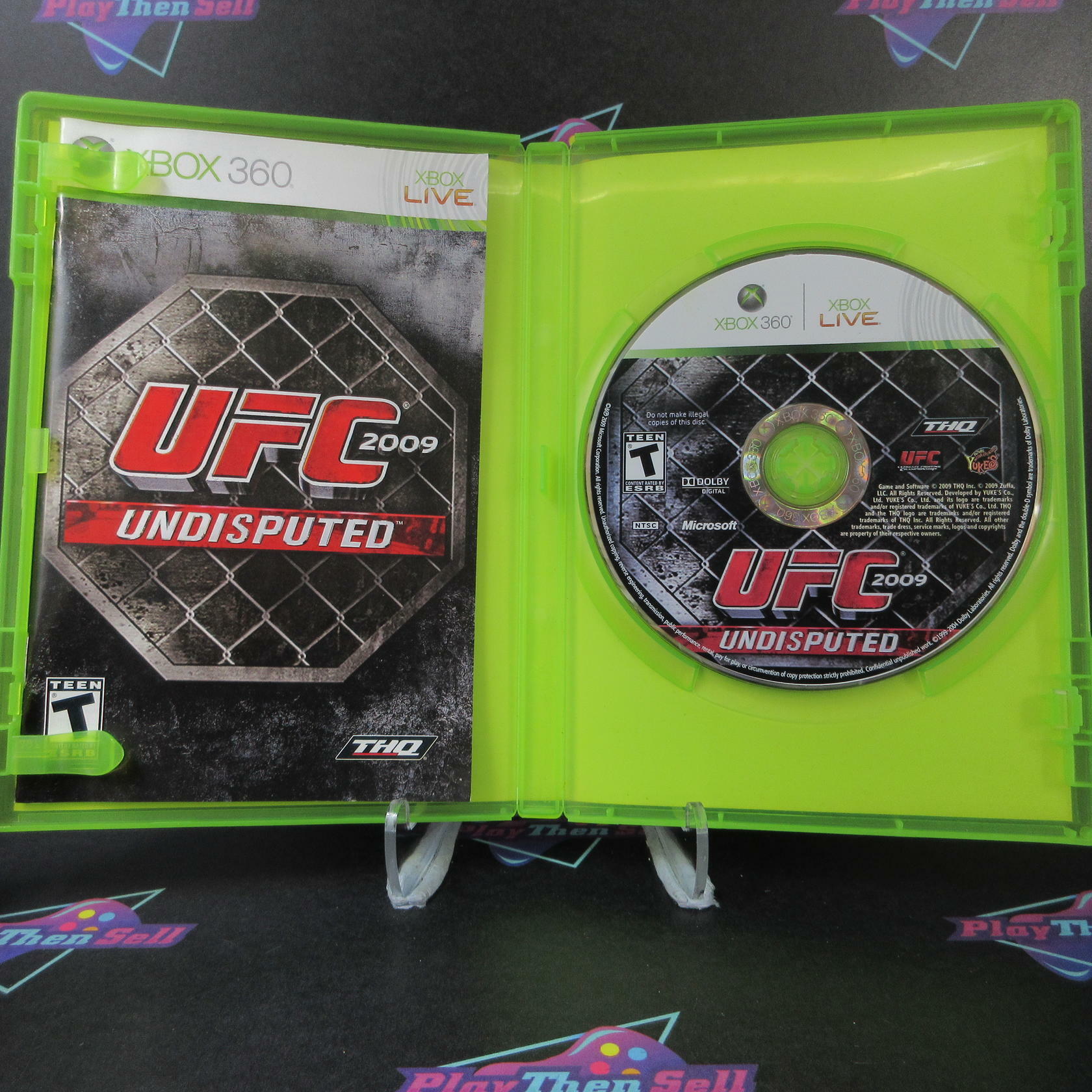 UFC 2009 Undisputed Xbox 360 AD Complete CIB - Very Good