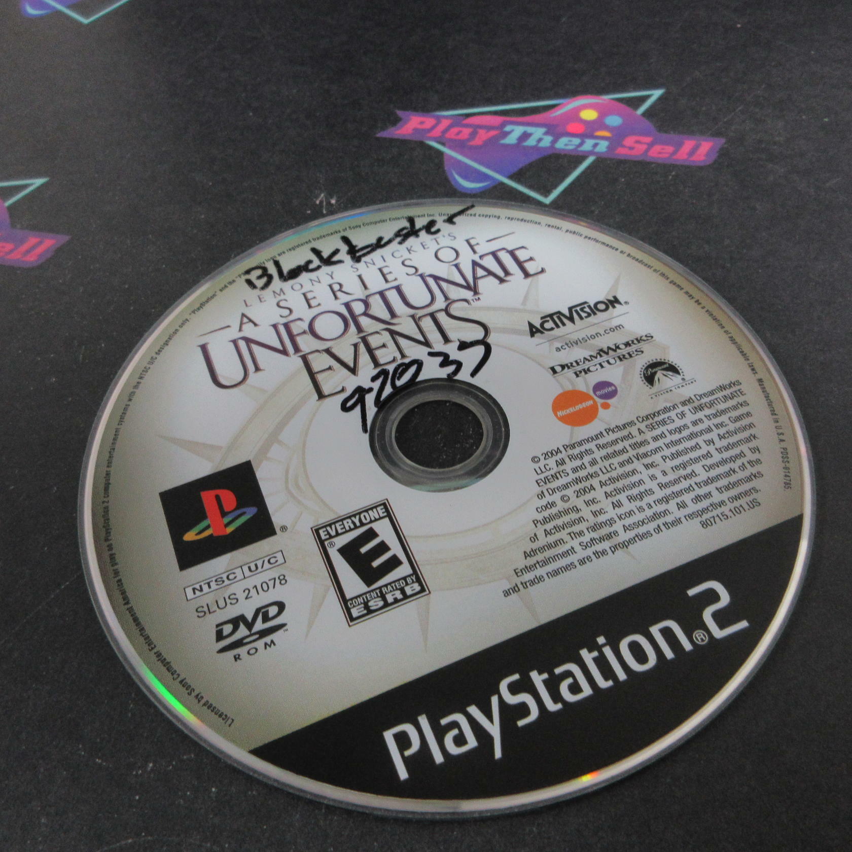 A Series of Unfortunate Events PS2 PlayStation 2 DD Complete CIB - Very Good