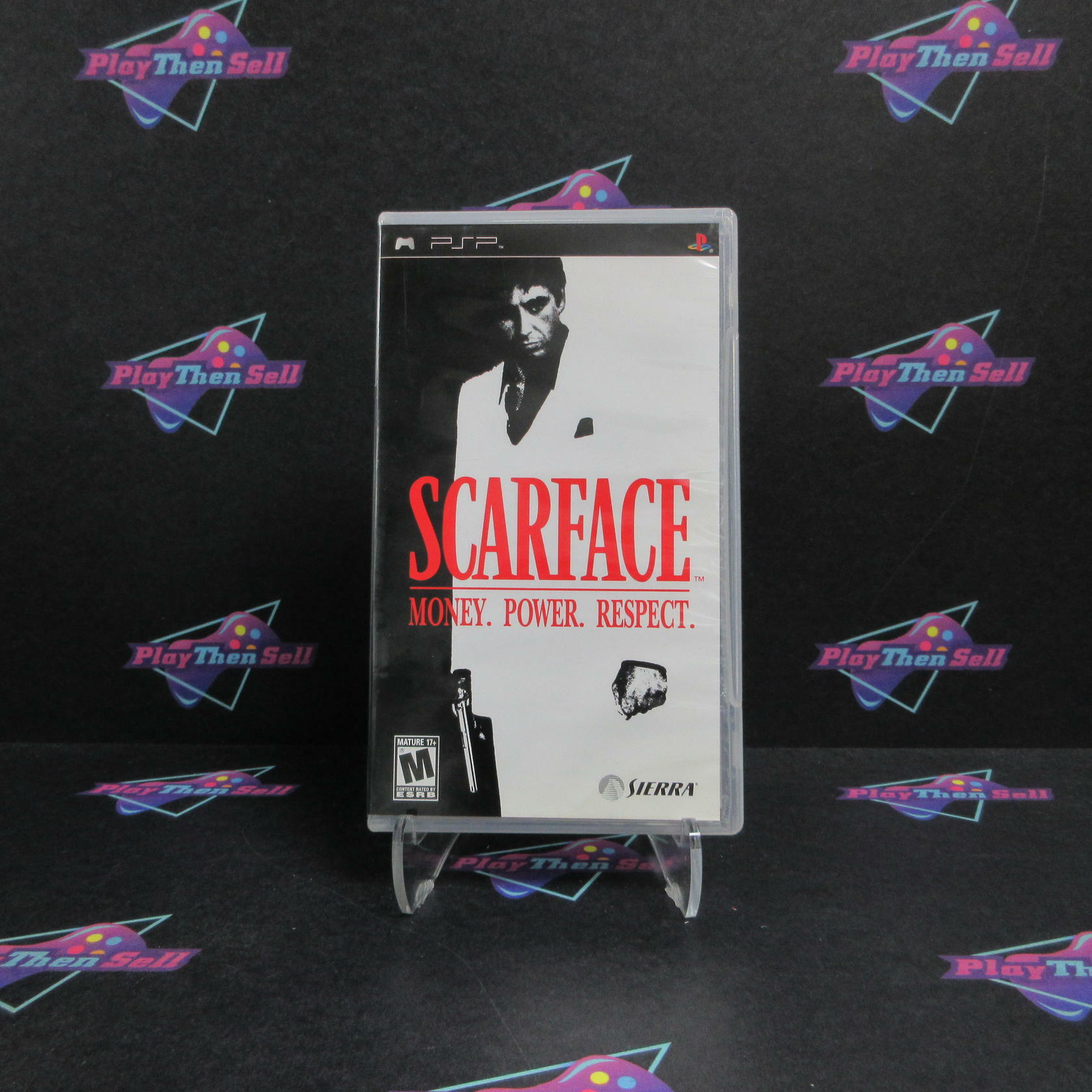 Scarface Money Power Respect Clear UMD Sony PSP AD Complete CIB - Very Good