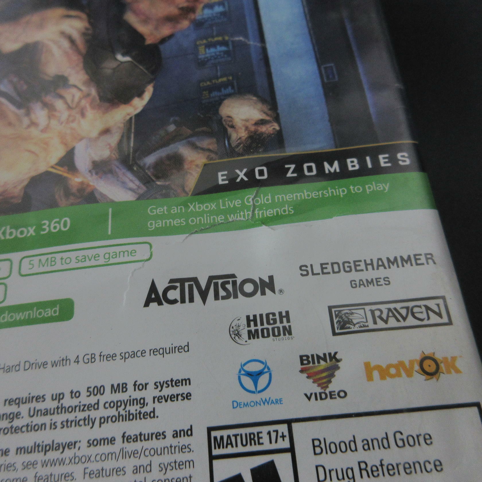 Call of Duty Advanced Warfare Gold Edition Xbox 360 AD Complete CIB - Very Good