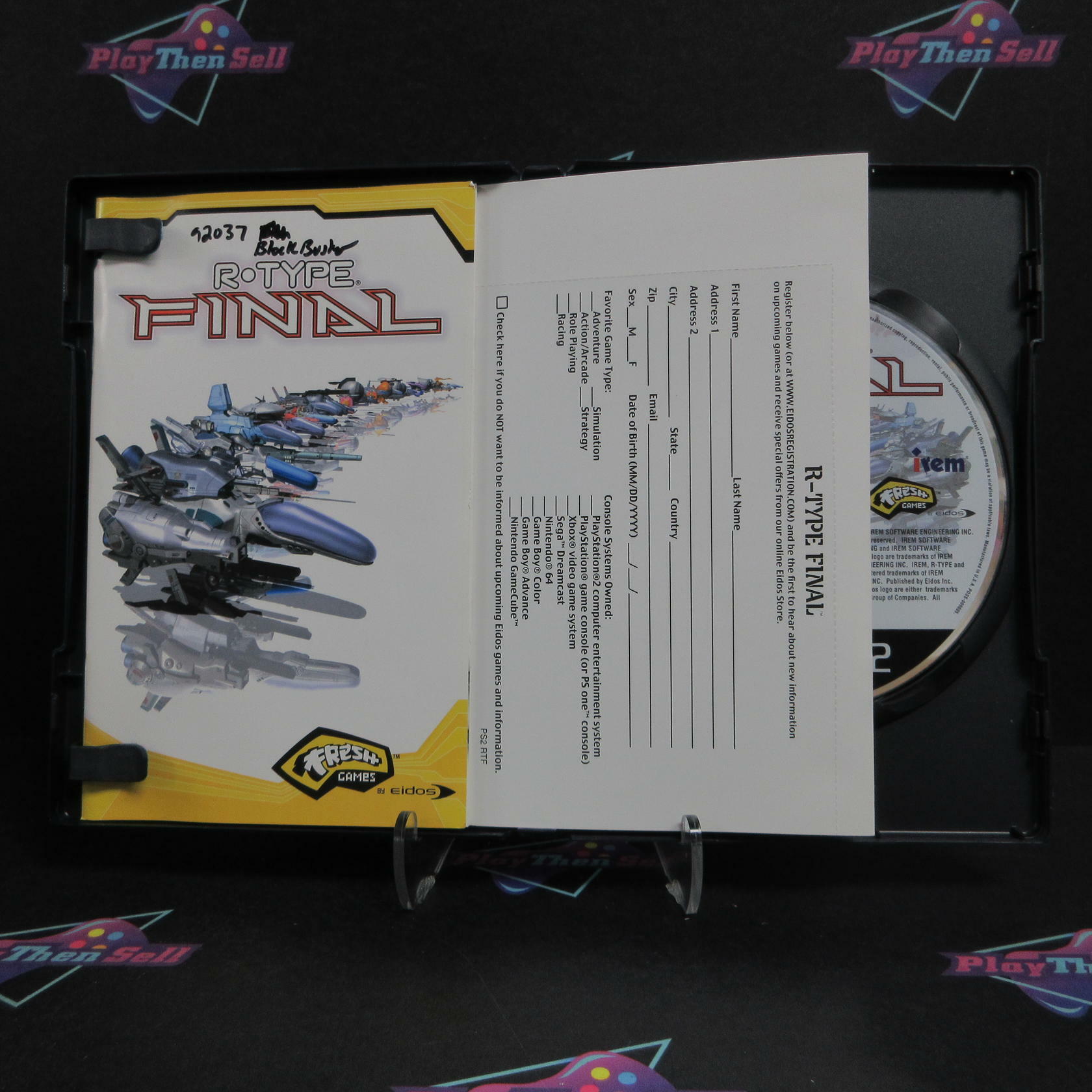 R Type Final PS2 PlayStation 2 DD/MD + Reg Card Complete CIB - Very Good