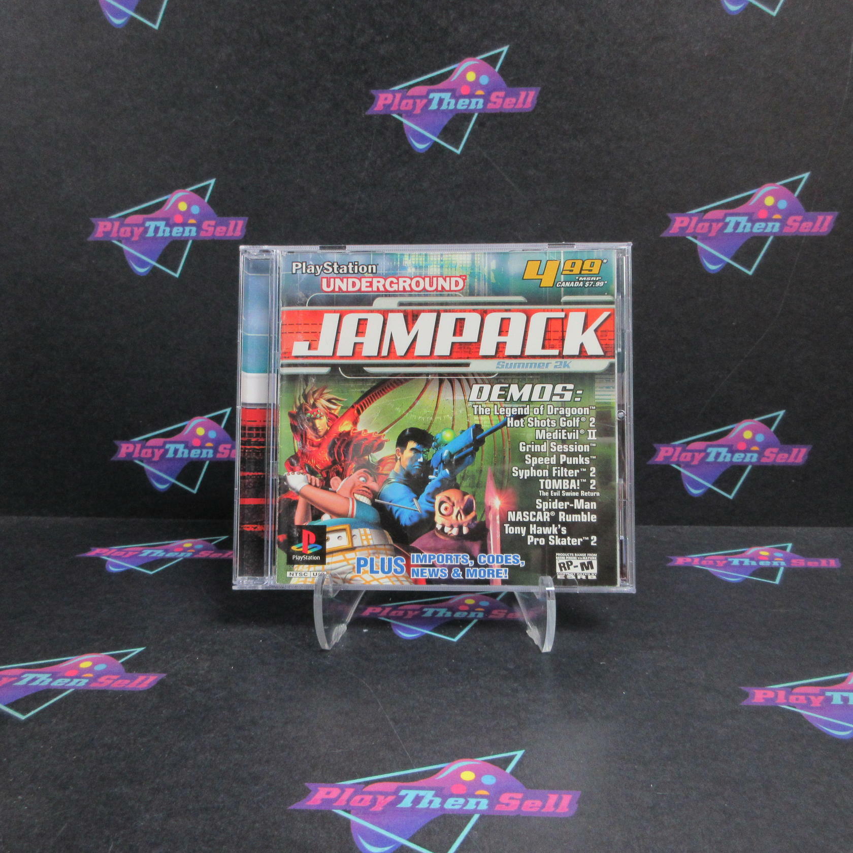 Playstation Underground Jampack Summer 2k PS1 PlayStation 1 MD Complete CIB - Very Good
