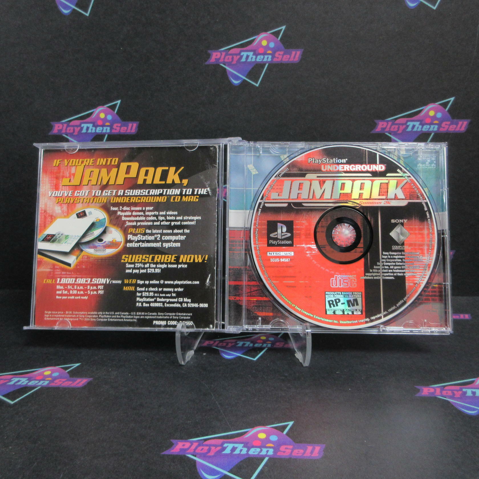 Playstation Underground Jampack Summer 2k PS1 PlayStation 1 MD Complete CIB - Very Good