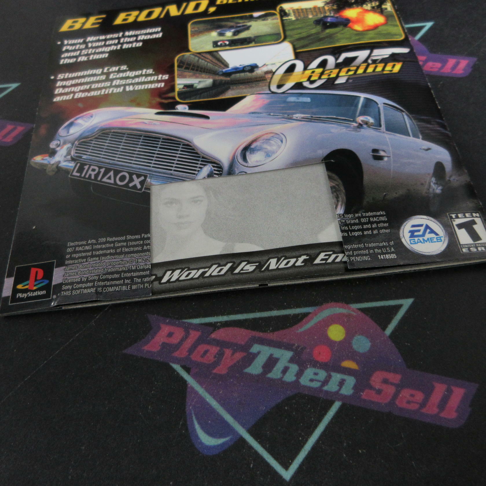 007 The World Is Not Enough PS1 PlayStation 1 MD + Reg Card Complete CIB - Very Good