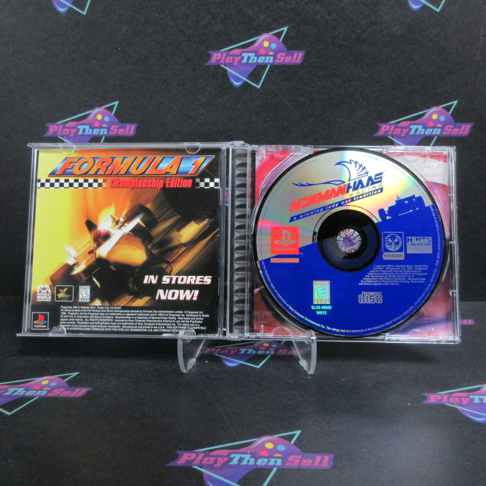 Newman Haas Racing PS1 PlayStation 1 MD + Reg Card Complete - Very Good