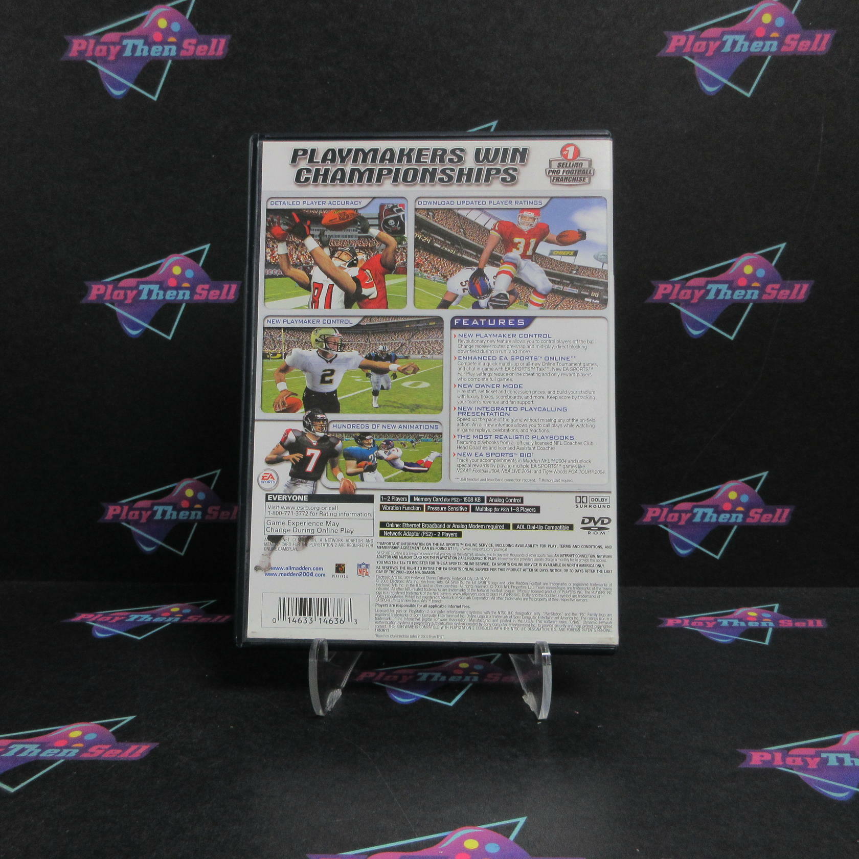 Madden NFL 2004 PS2 PlayStation 2 DD/NM - Very Good