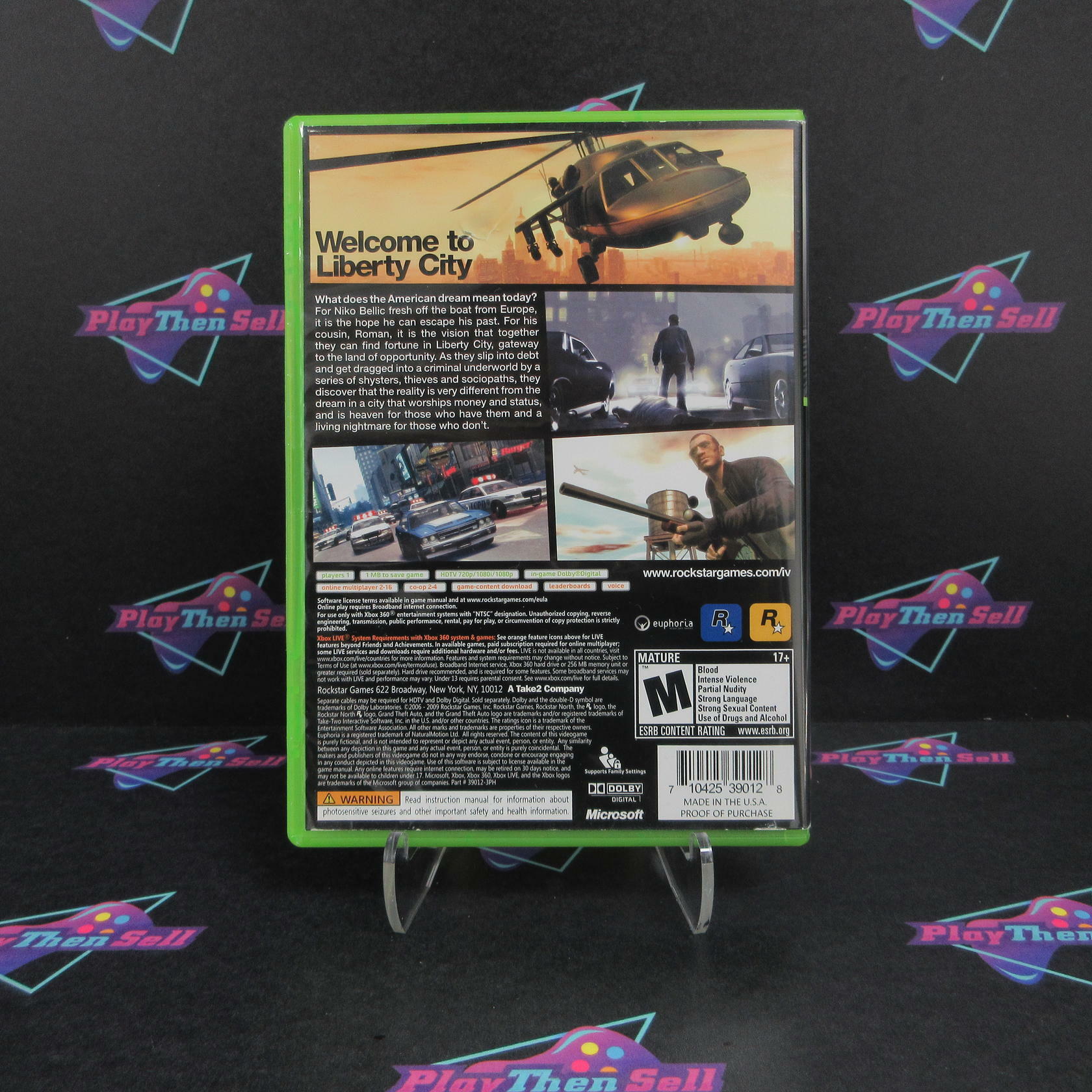 Grand Theft Auto IV Platinum Hits Xbox 360 AD Complete - Very Good