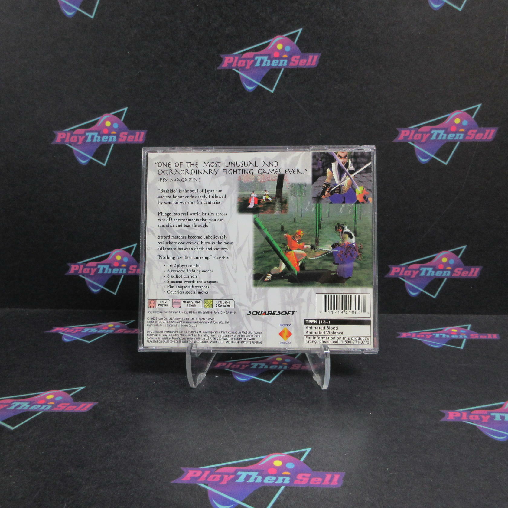 Bushido Blade PS1 PlayStation 1 MD Complete CIB - Very Good