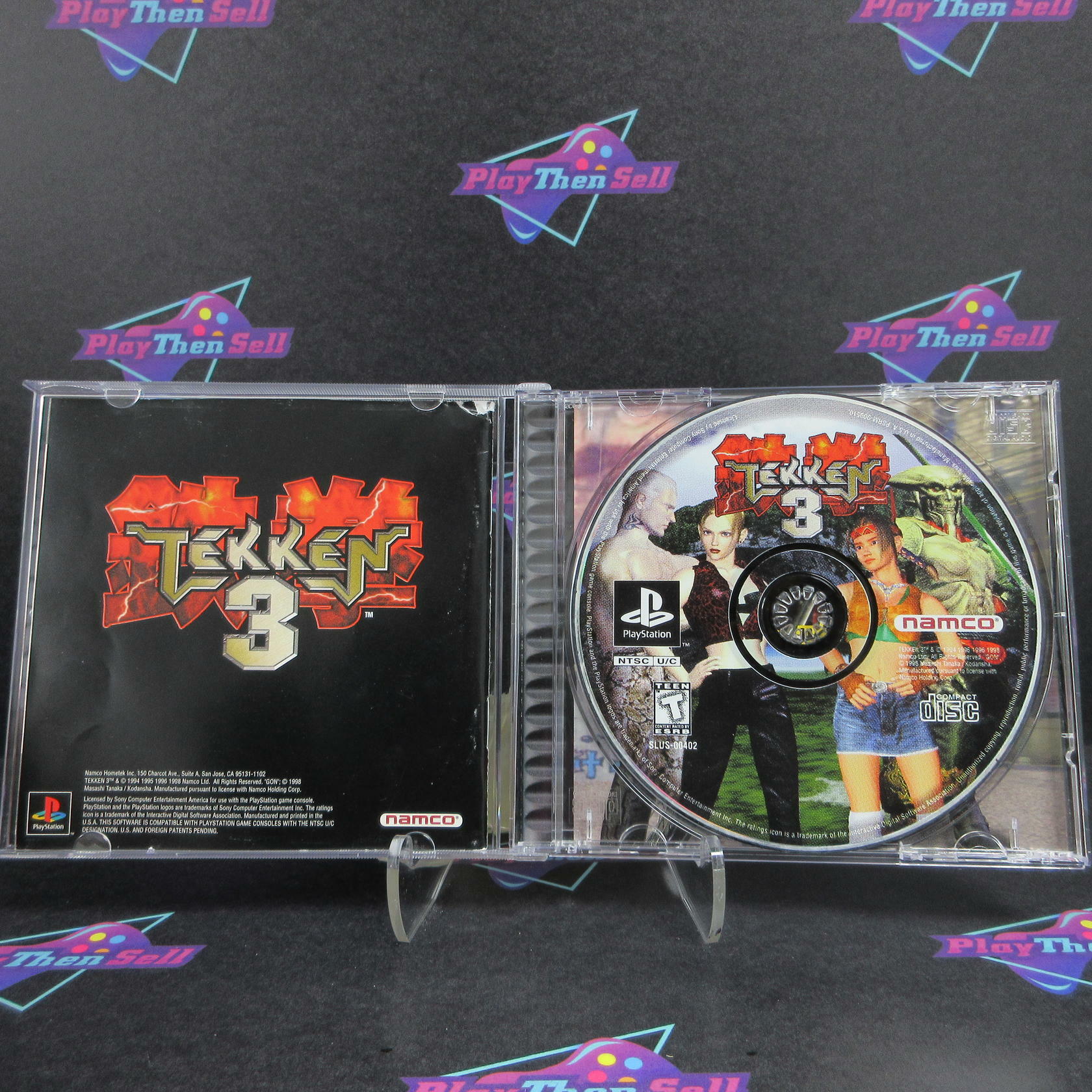 Tekken 3 Black Label PS1 PlayStation 1 MD Complete CIB - Very Good