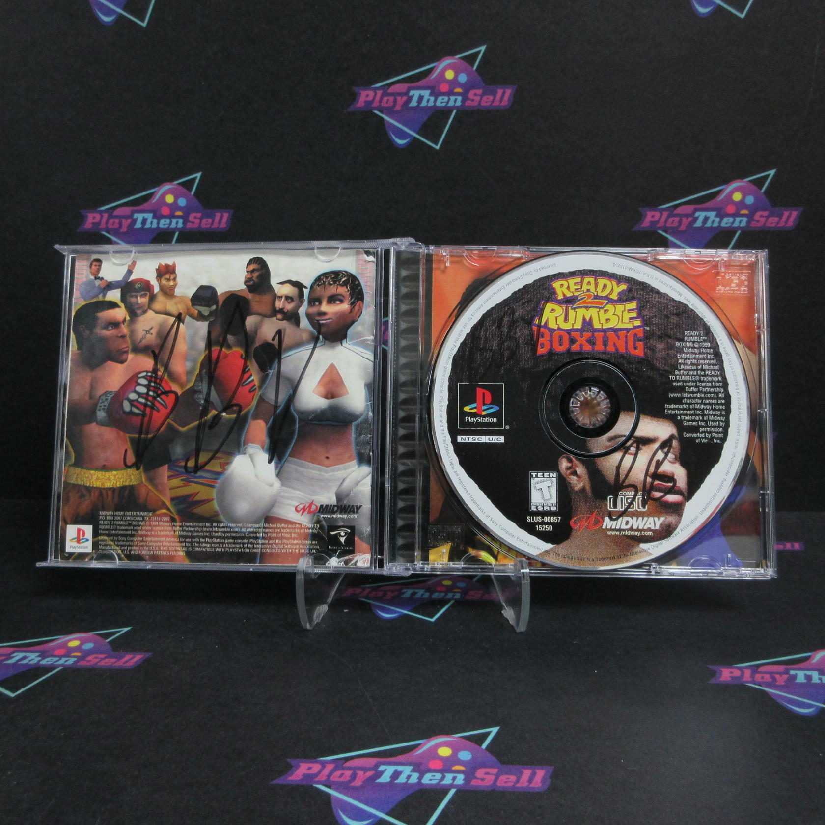 Ready 2 Rumble Boxing PS1 PlayStation 1 DD/MD + Reg Card Complete CIB - Very Good