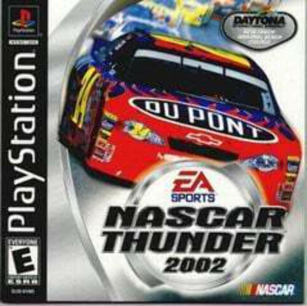 NASCAR Thunder 2002 PS1 PlayStation 1 MD + Reg Card Complete CIB - Very Good