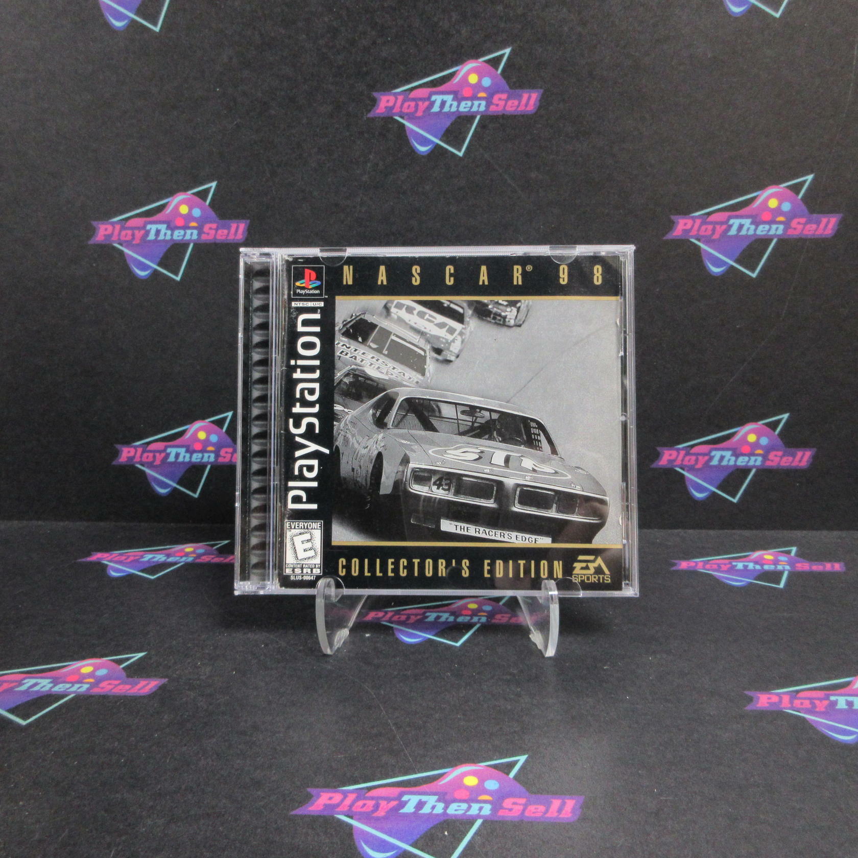 Nascar 98 Collector's Edition PS1 PlayStation 1 MD + Reg Card Complete CIB - Very Good