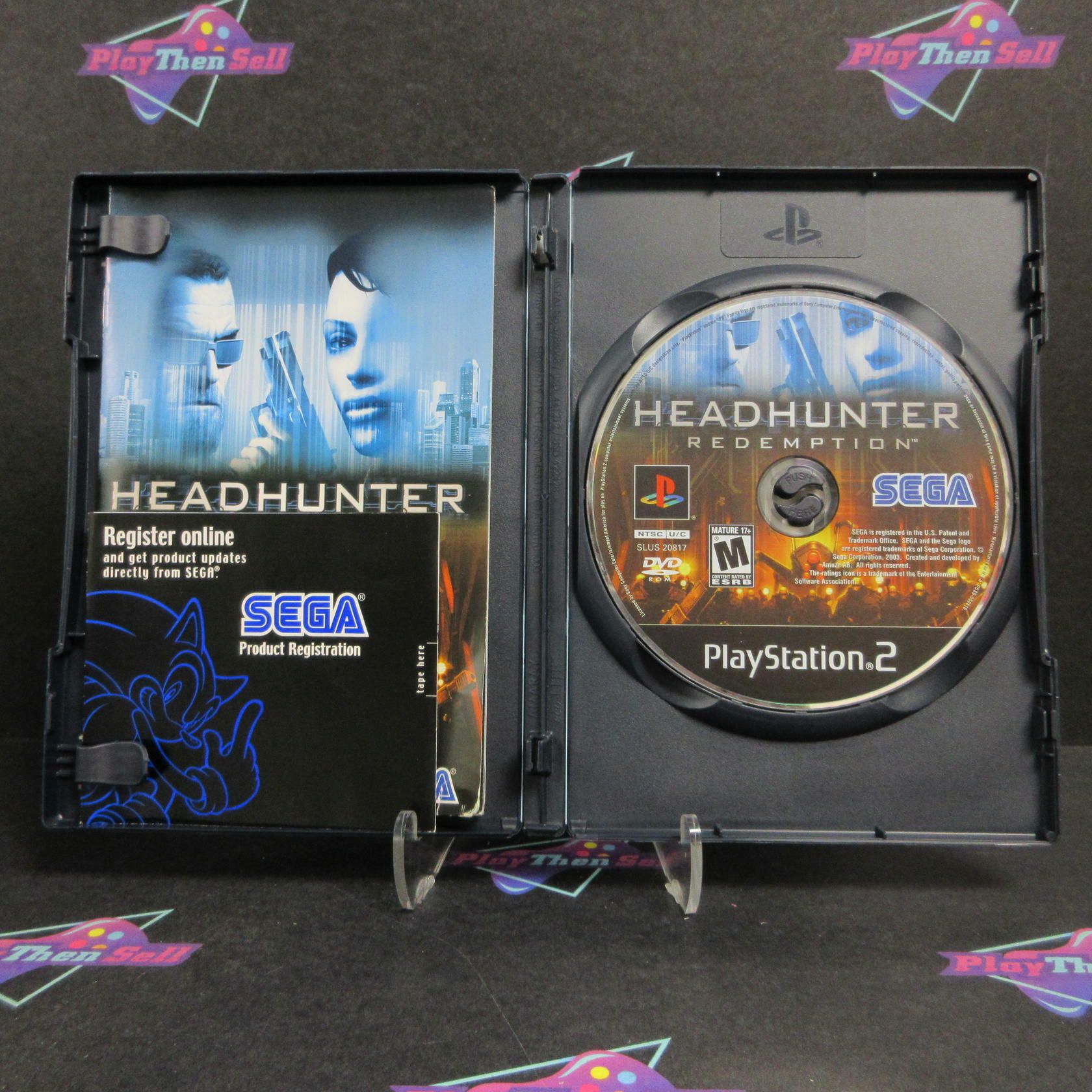 Head Hunter Redemption PS2 PlayStation 2 MD + Reg Card Complete CIB - Very Good