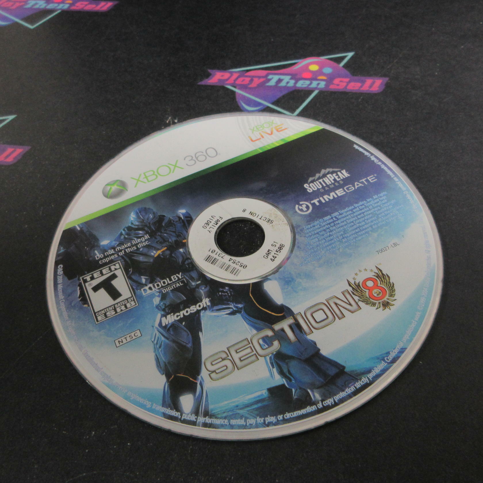 Section 8 Xbox 360 AD/DD/NM - Very Good