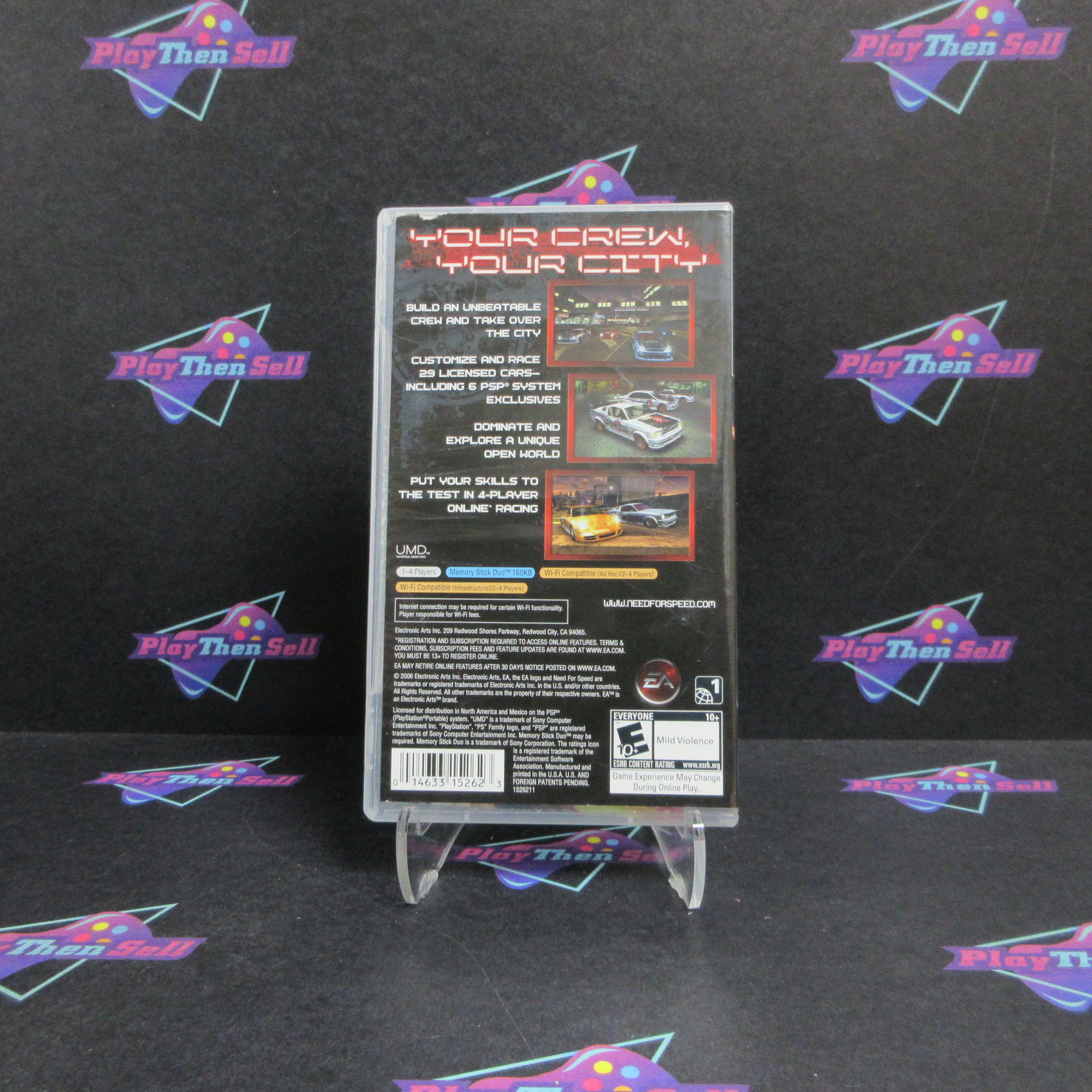 Need for Speed Carbon Own the City Sony PSP AD Complete CIB - Very Good